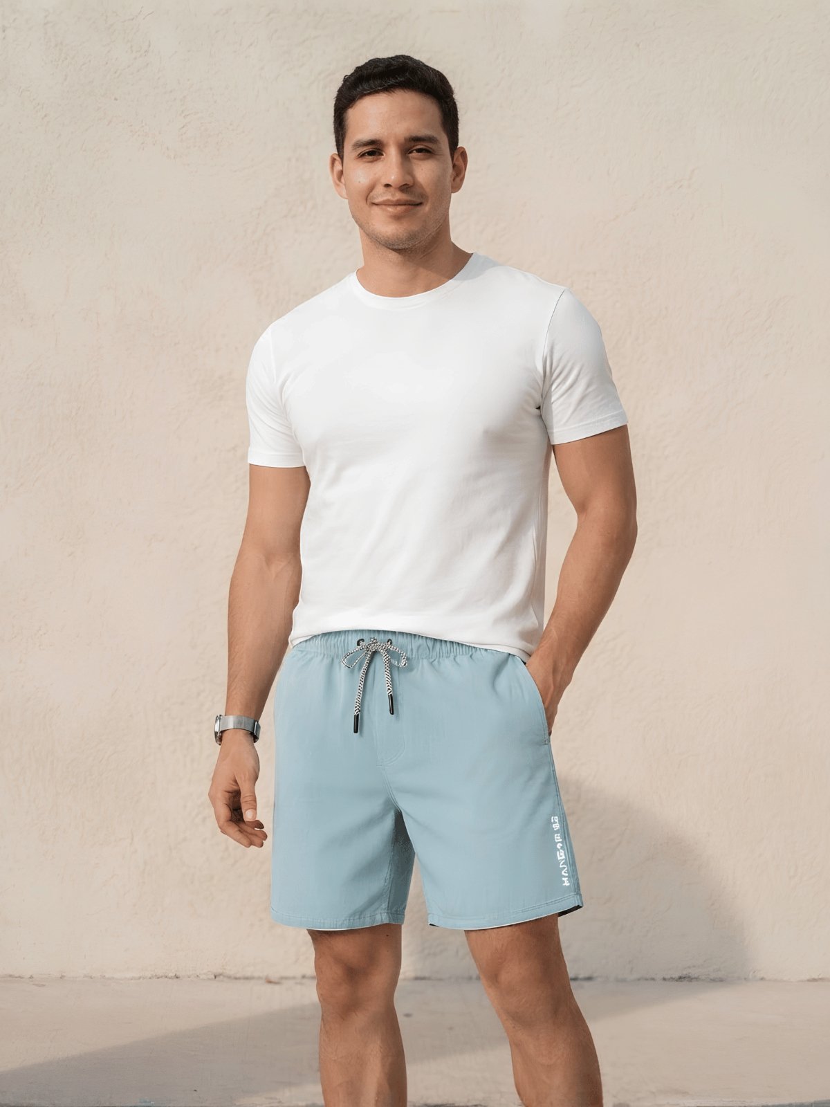 Shorts Masculino Tactel Cadarço Hangar
