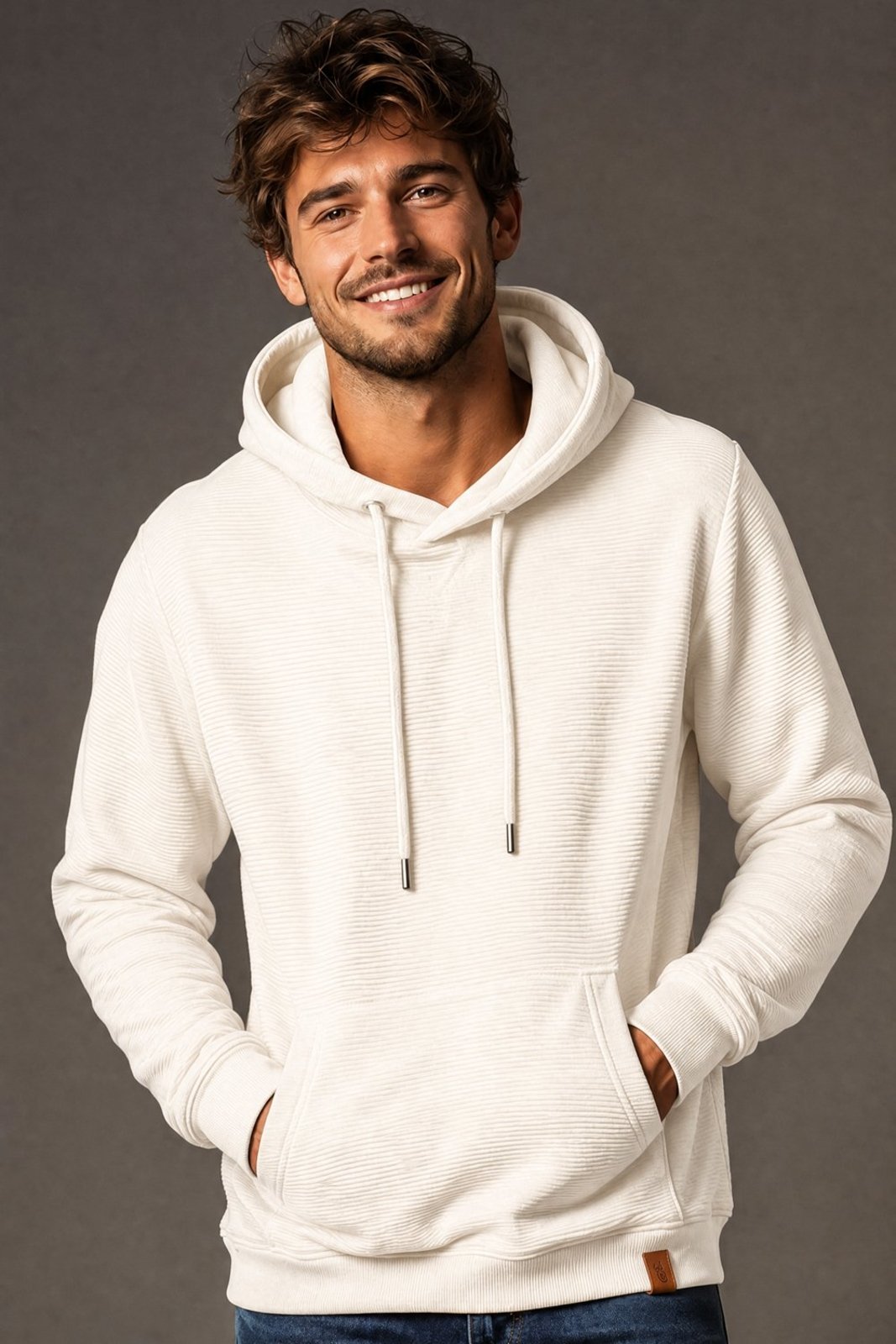 Moletom Canguru Com Capuz Polo Wear Off White