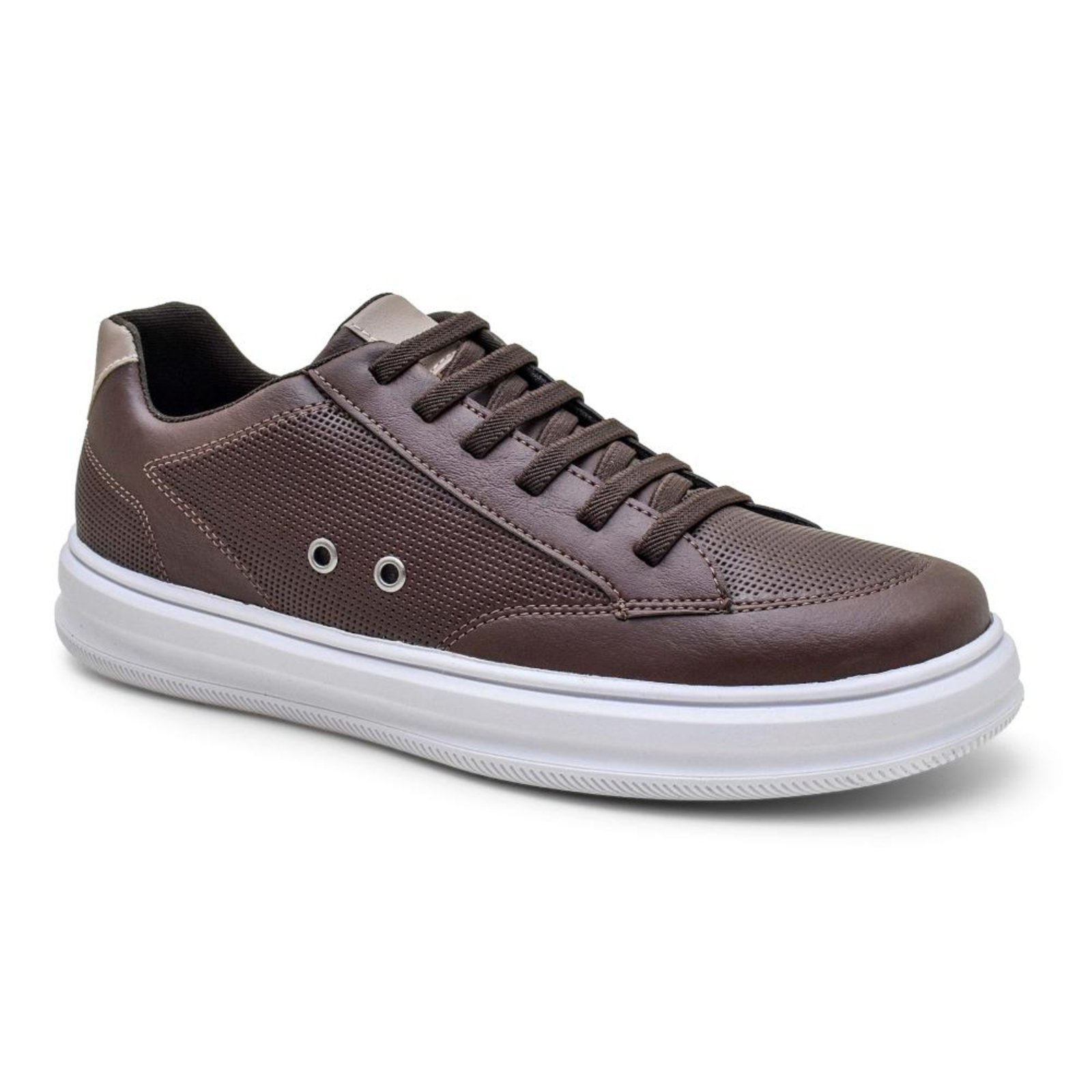 Tenis Casual Masculino Social Marrom