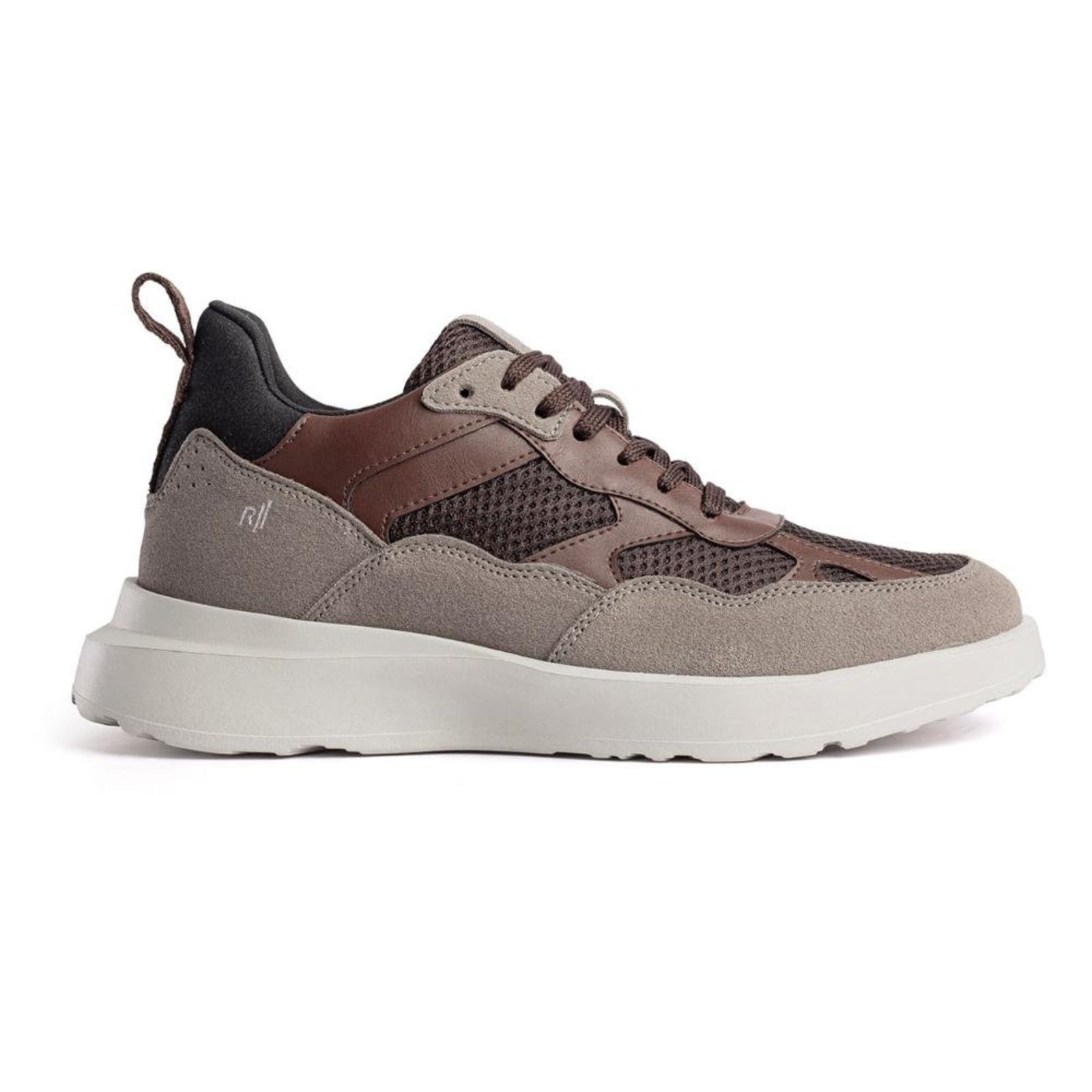 Sapatênis Lyft Alth Couro Rafarillo Aumenta Altura 7cm Castanho