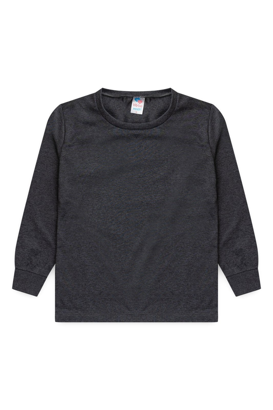 Infantil - Camiseta Manga Longa Meia Malha Básica Unissex