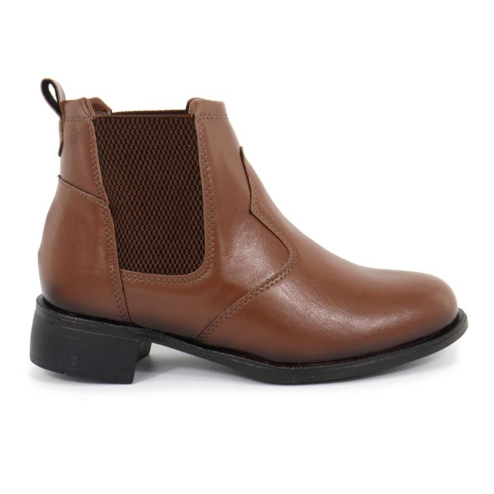 Bota Chelsea Feminina Confortável Resistente Marrom 34 Marrom