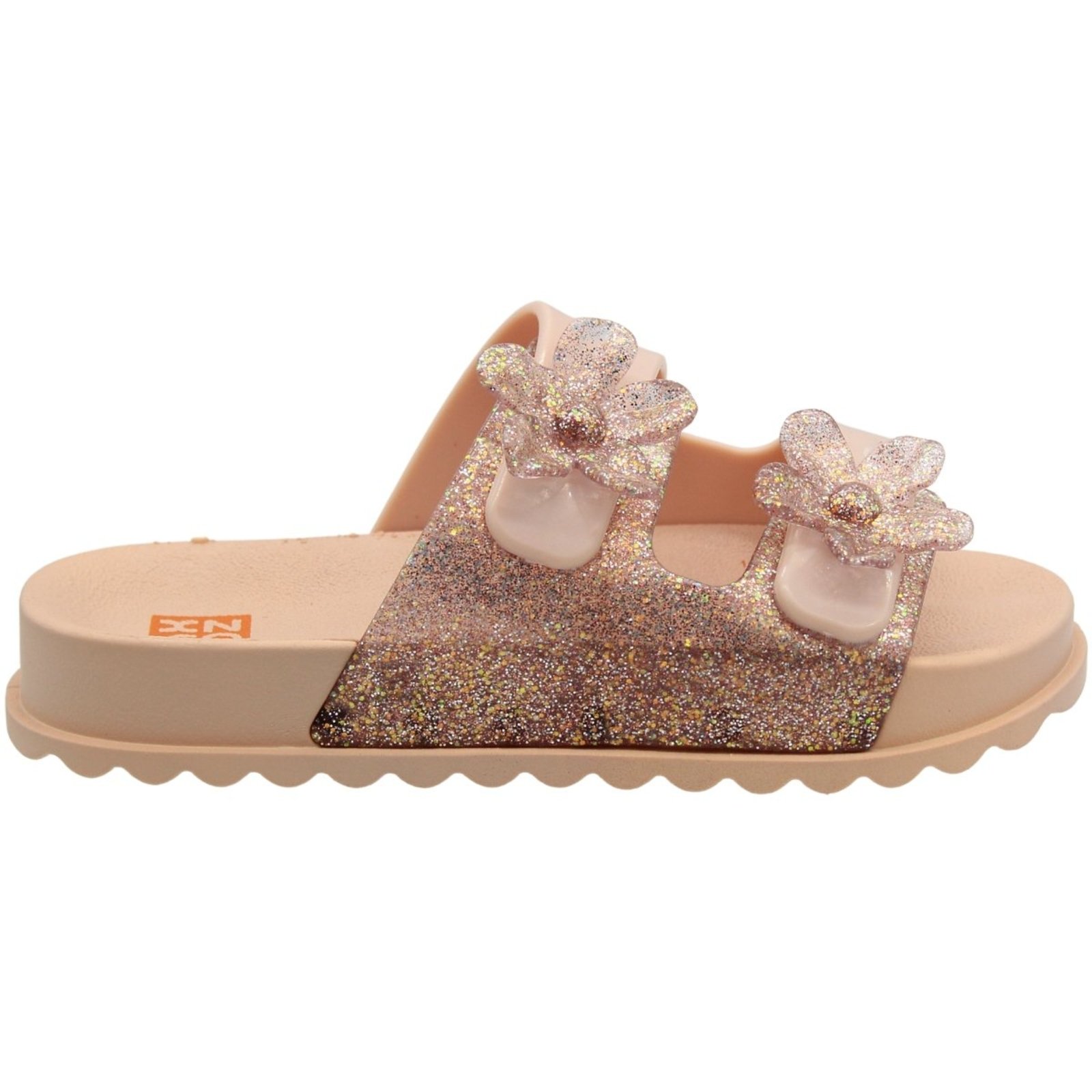 Infantil - Tamanco Slide Plataforma Zaxy Flowers Menina
