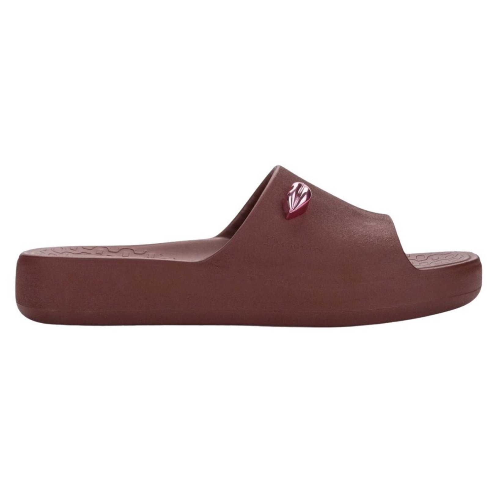 Chinelo Slide Ipanema Pluma Boca Rosa 27606 Grendene Marrom