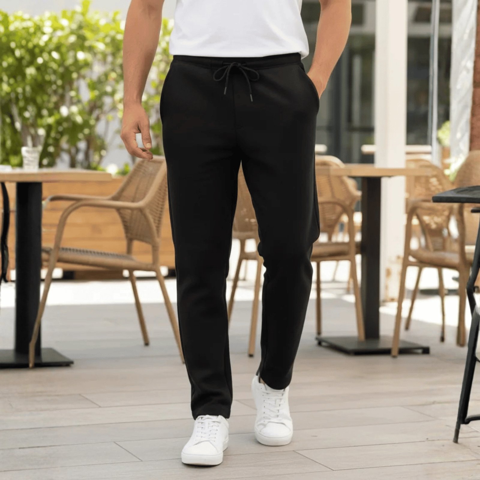 Calça Moletom Pelúcia Masculina Reta Hangar 33
