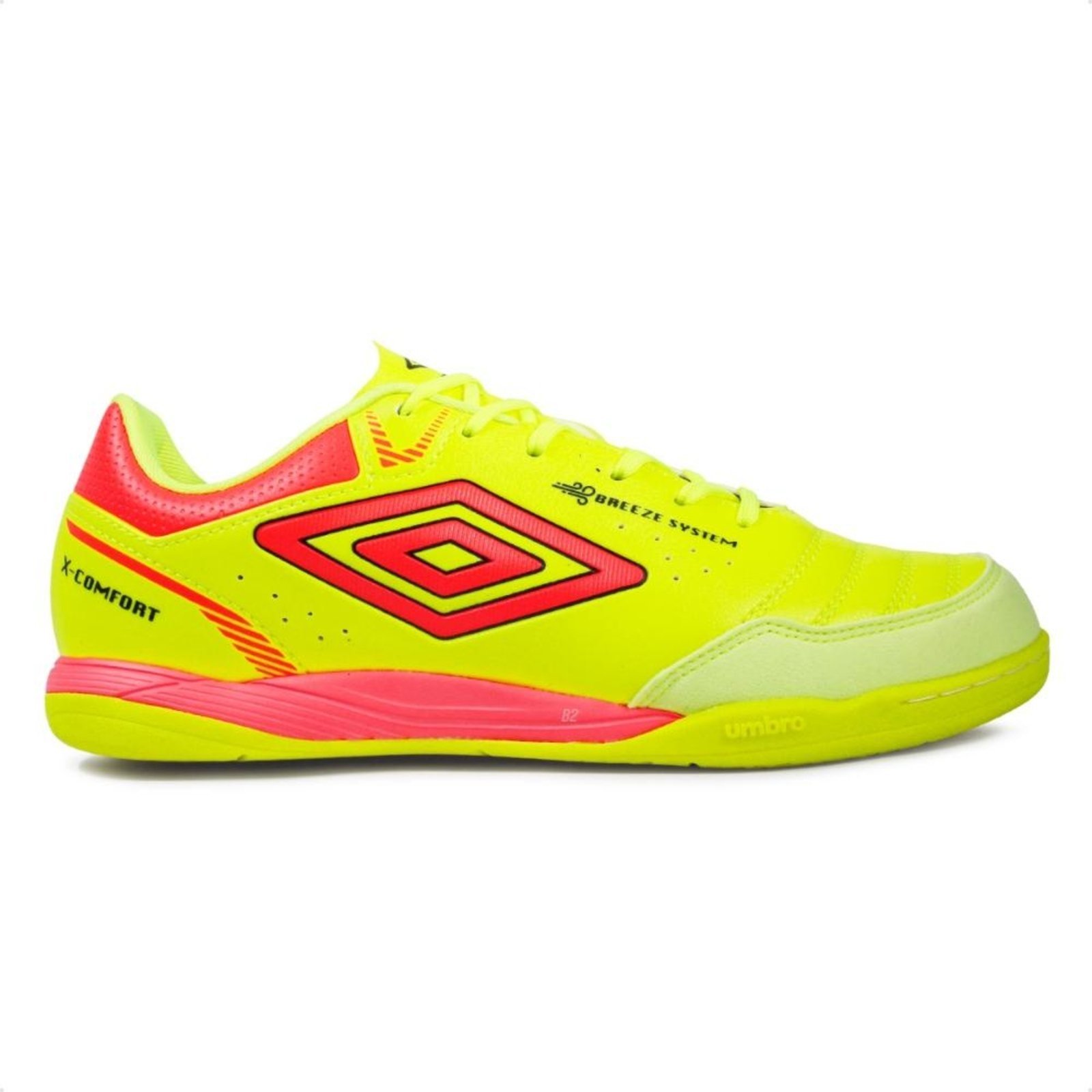 Chuteira Futsal Umbro X-Comfort Masculina Amarelo