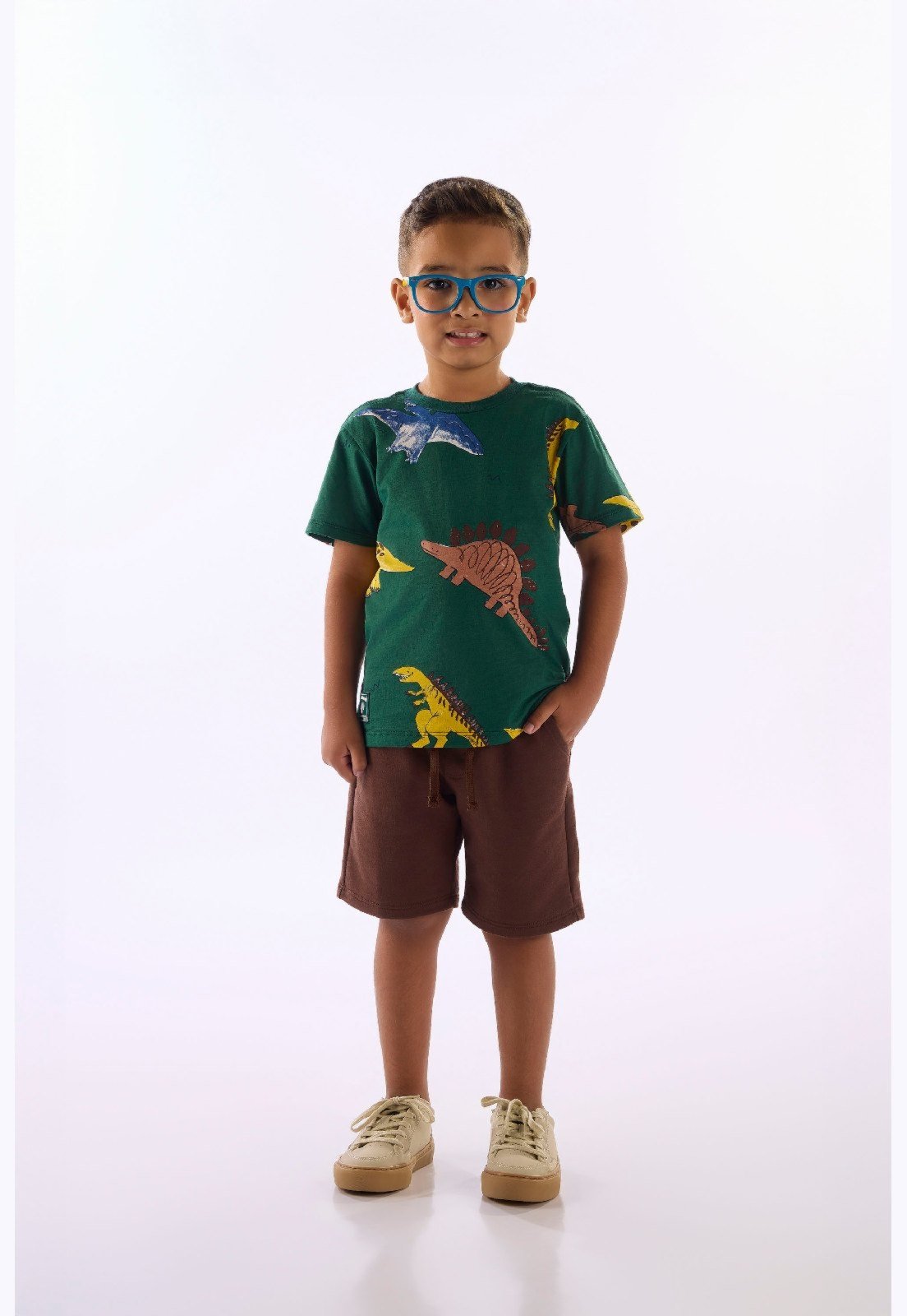 Infantil - Conjunto Dinosaur Adventure Up Baby Branco
