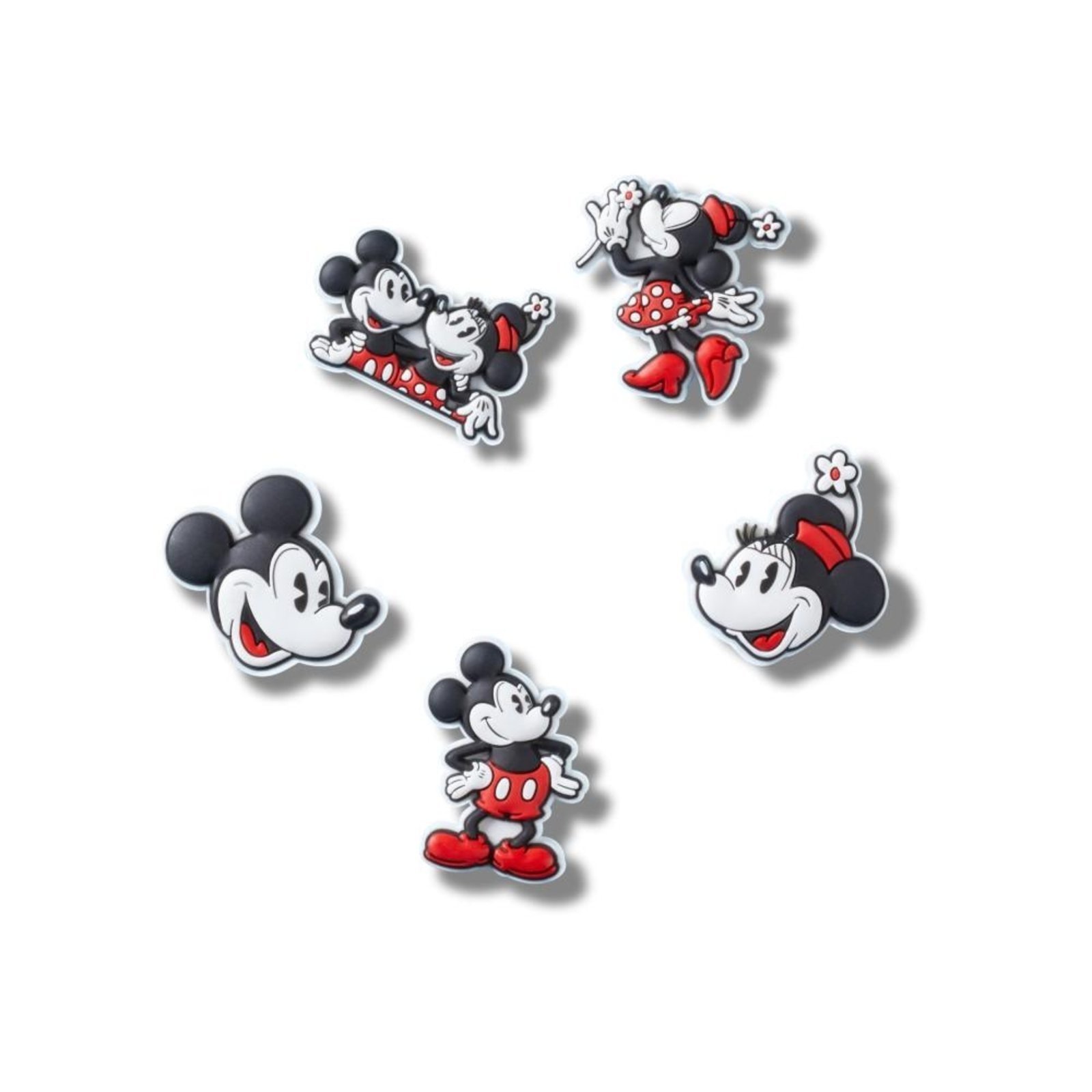 Vista 2 Infantil - Jibbitz™ Mickey and Minnie Pack com 5 Peças Crocs branco