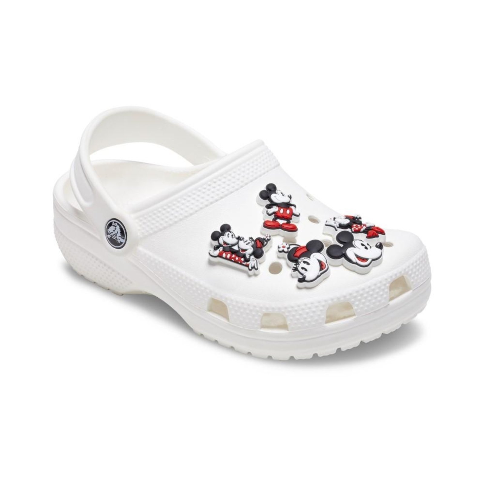 Vista 3 Infantil - Jibbitz™ Mickey and Minnie Pack com 5 Peças Crocs branco