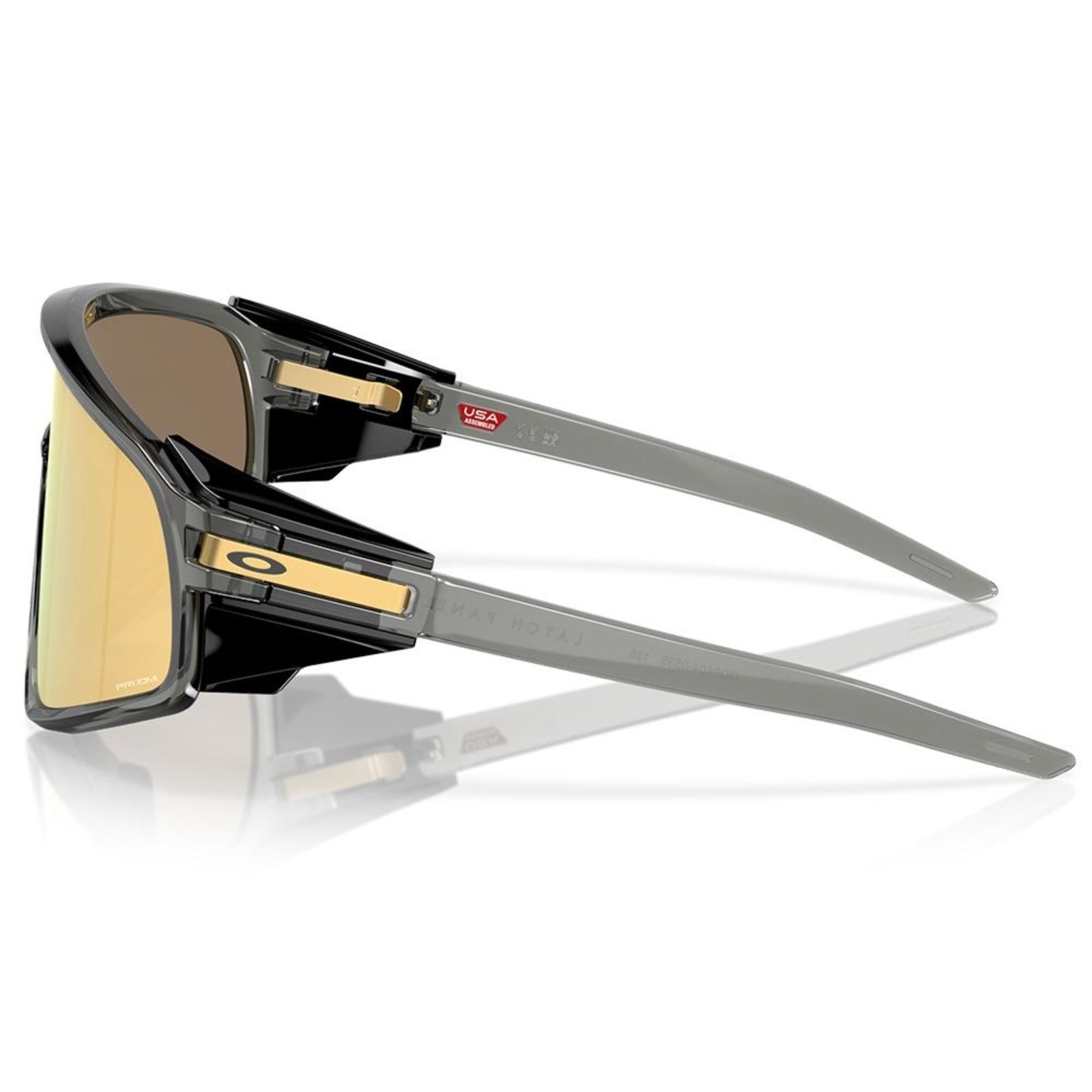 Vista 3 Óculos de Sol Oakley Latch Panel Grey Smoke Prizm 24k grafite grey Oakley grafite grey