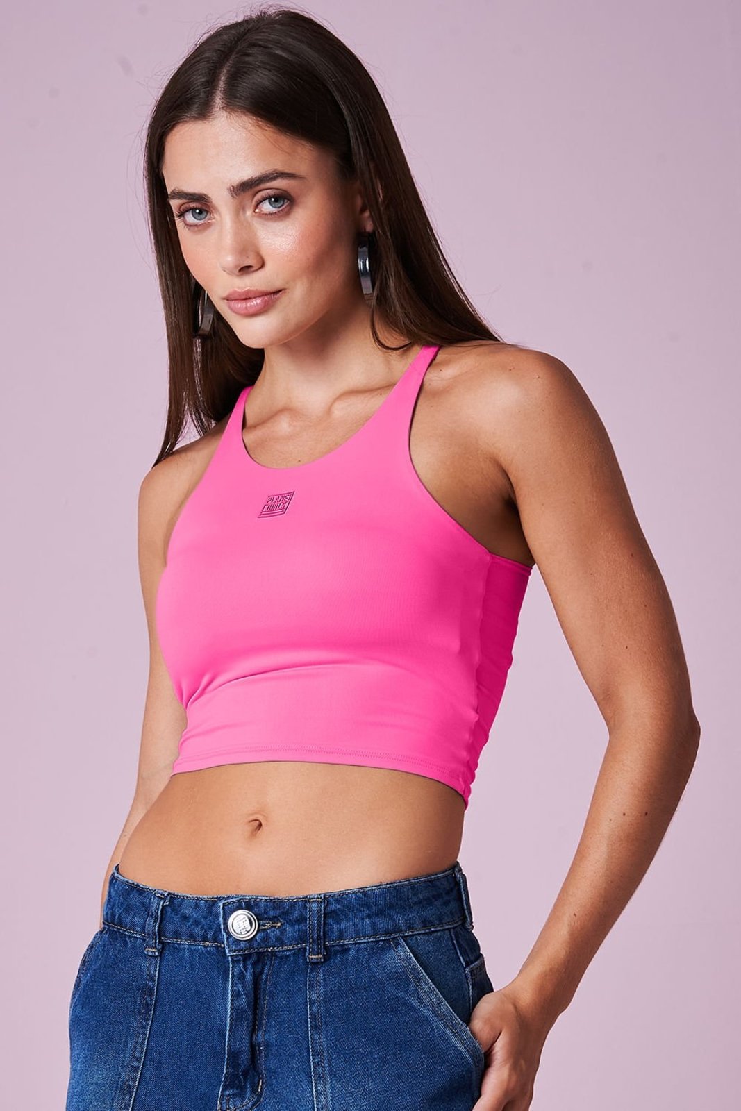 Cropped Feminino Fashion Fitness Planet Girls Pink