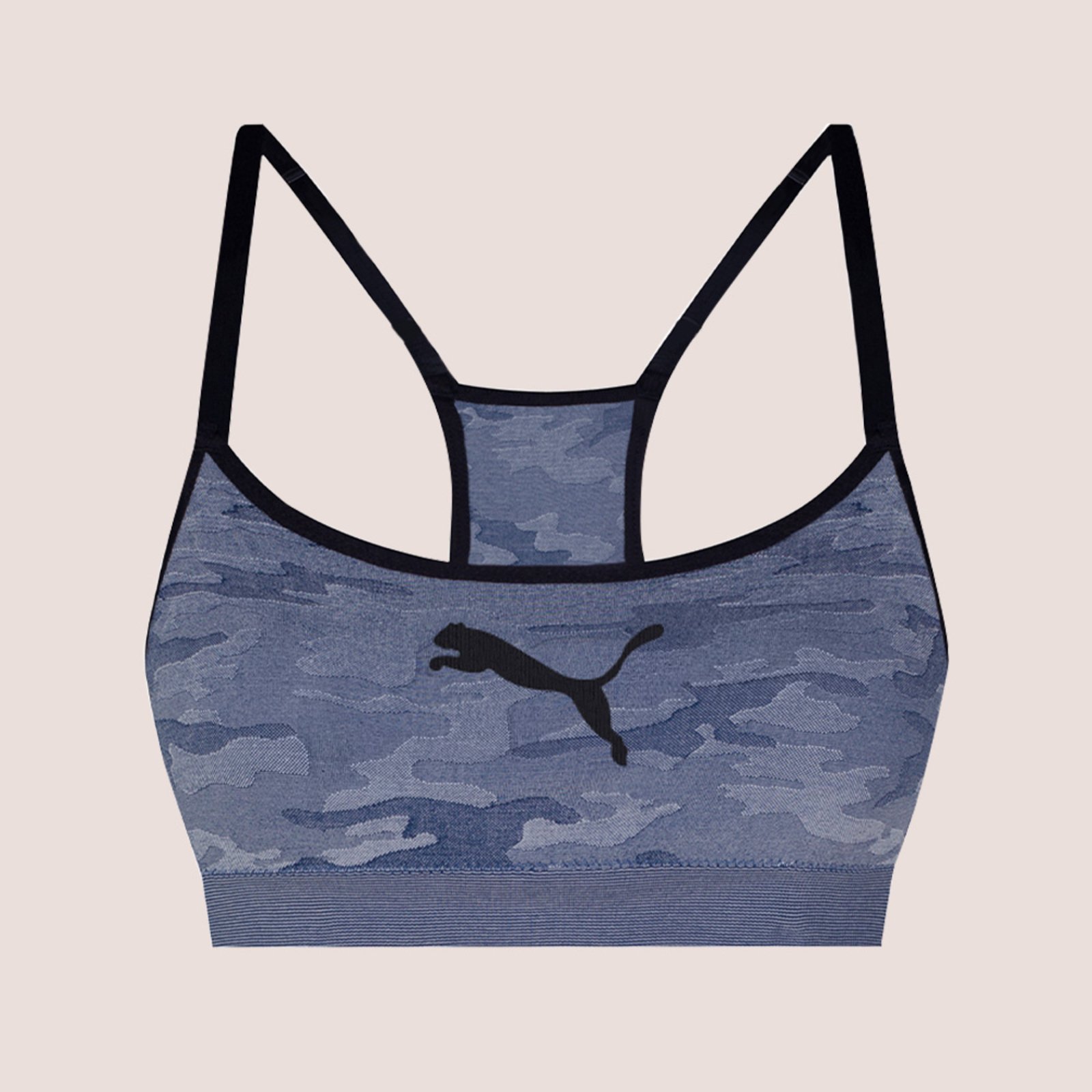 Top Puma Original Feminino Bodywear Academia Fitness Azul