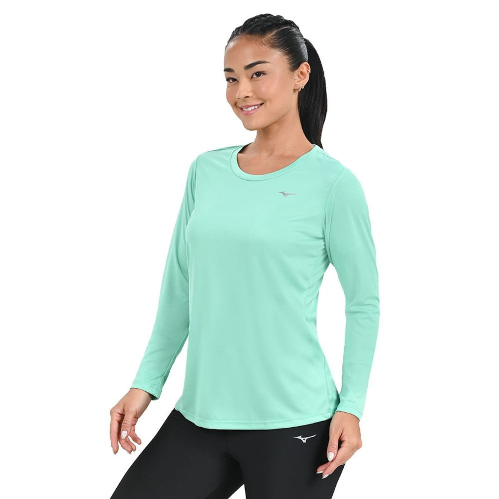 Camiseta Manga Longa de Treino Feminina Mizuno Energy
