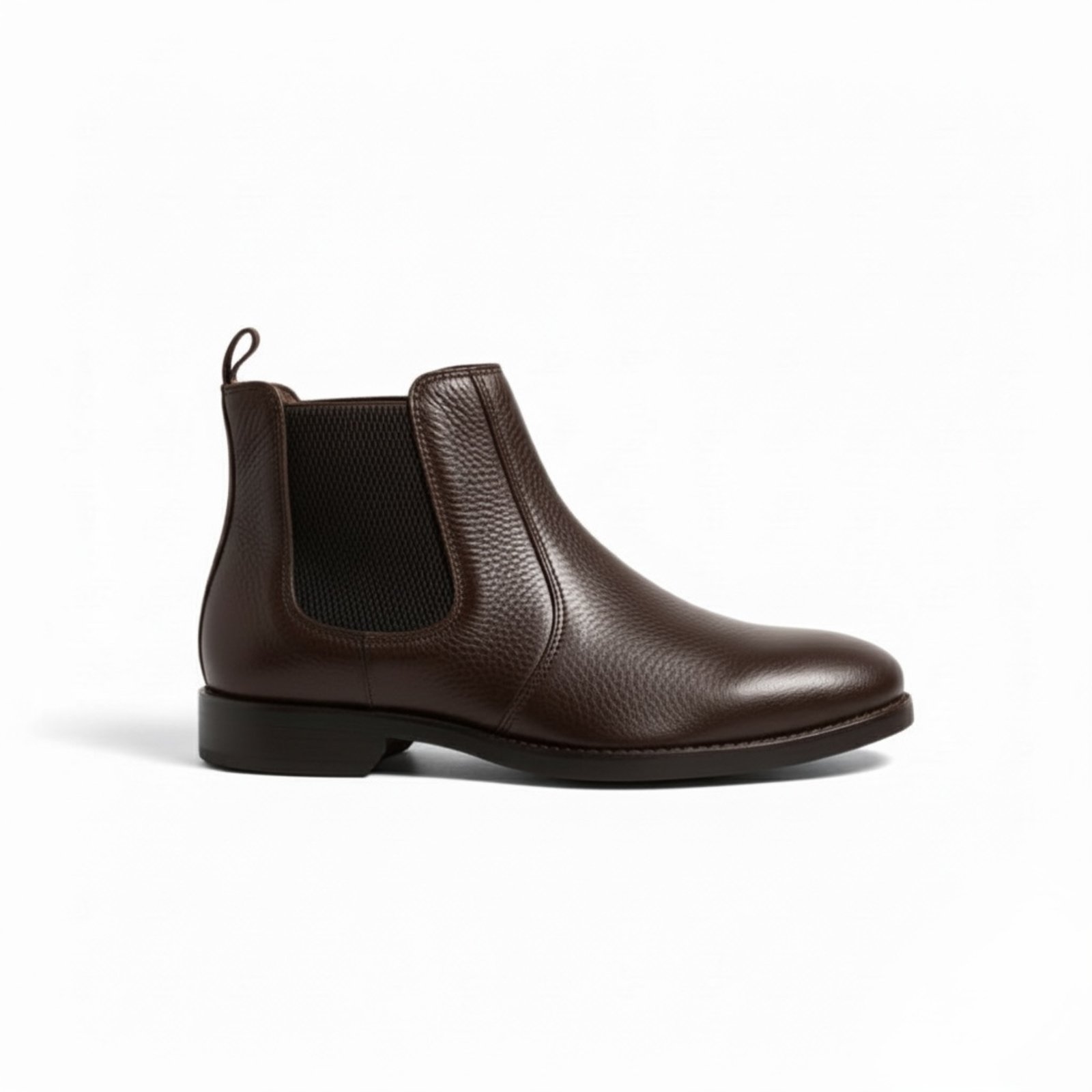 Vista 2 Bota Masculina Chelsea London Vittal em Couro Legítimo Confortável Anatômica USE VITTAL café USE VITTAL café