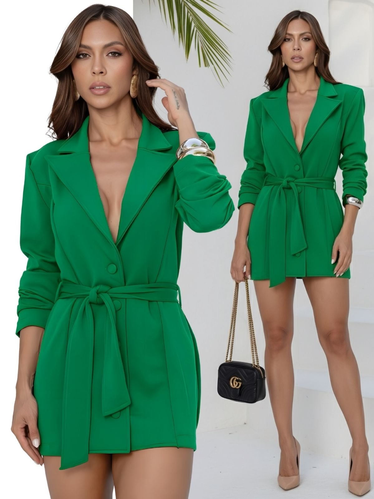 Macacão Feminino Divina Gata Blazer Curto – Verde
