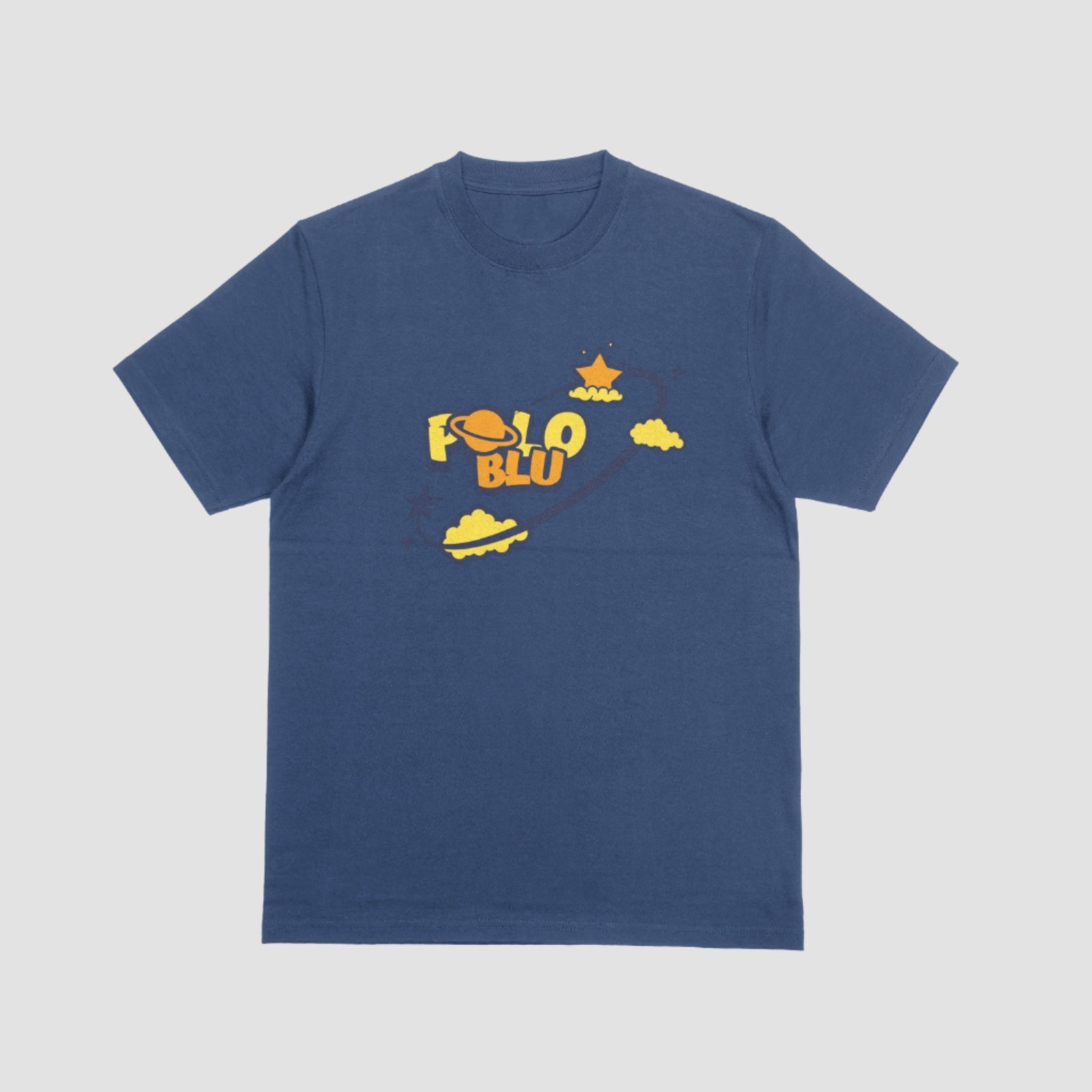 Infantil – Camiseta Masculina Casual Polo blu Verão Azul Marinho do RN ao GG