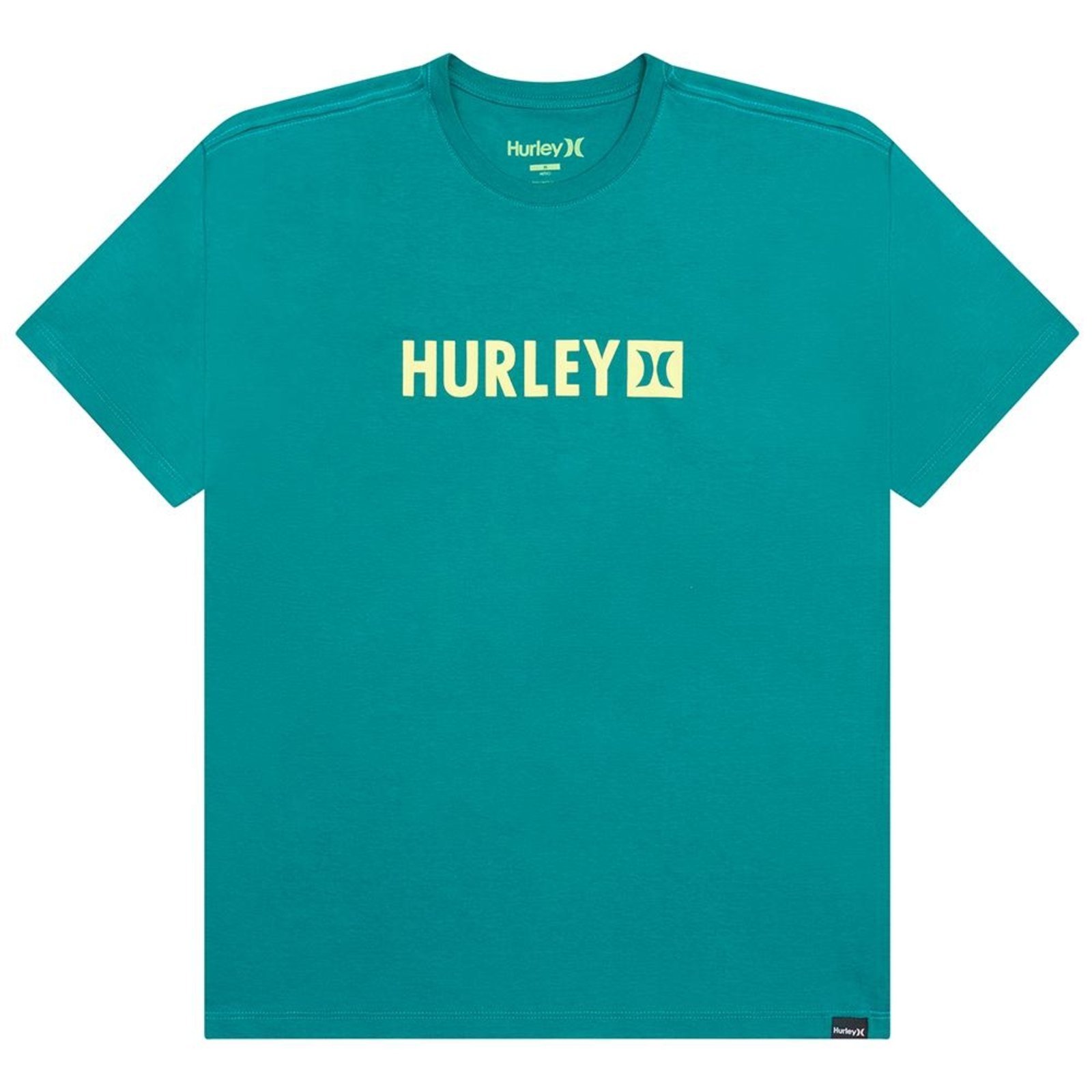 Camiseta Hurley Square SM26 Masculina Petróleo