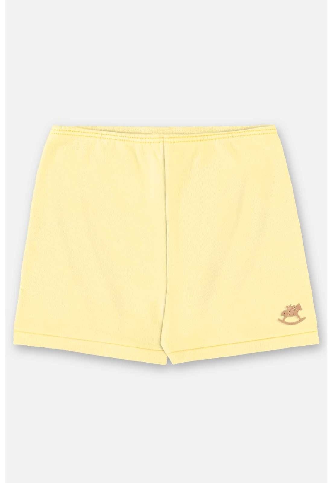 Infantil - Short Unissex para em Suedine Up Baby Amarelo