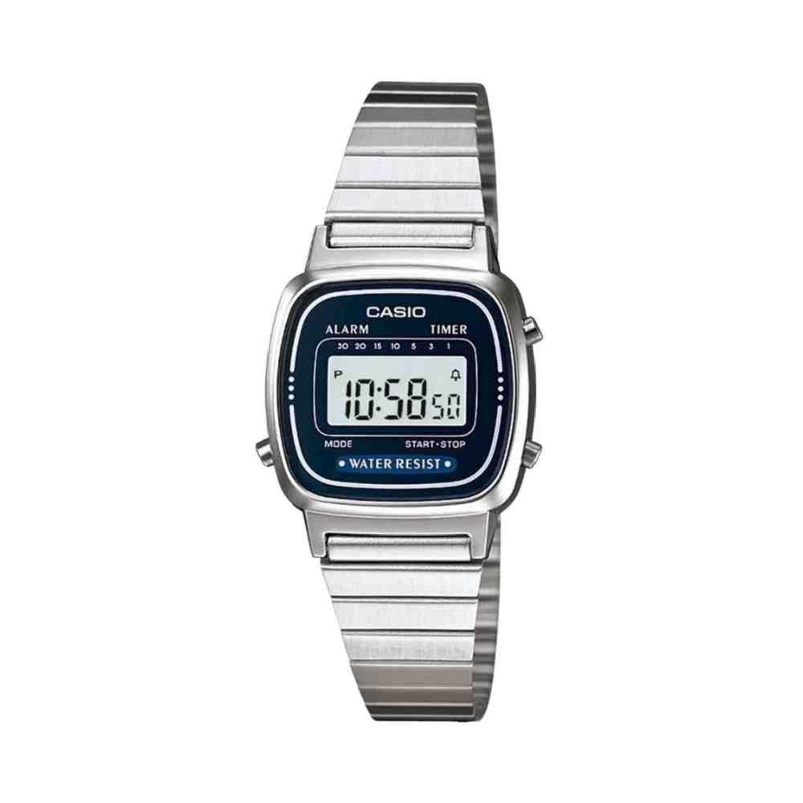 Relógio Casio Vintage Prata Feminino LA670WA-2DF-SC