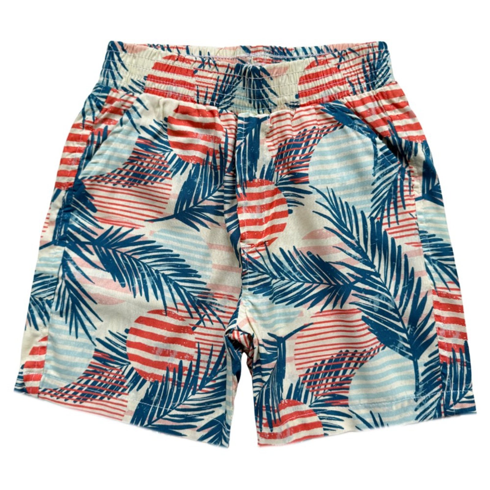 Infantil - Bermuda Juvenil Look Jeans Estampado Laranja