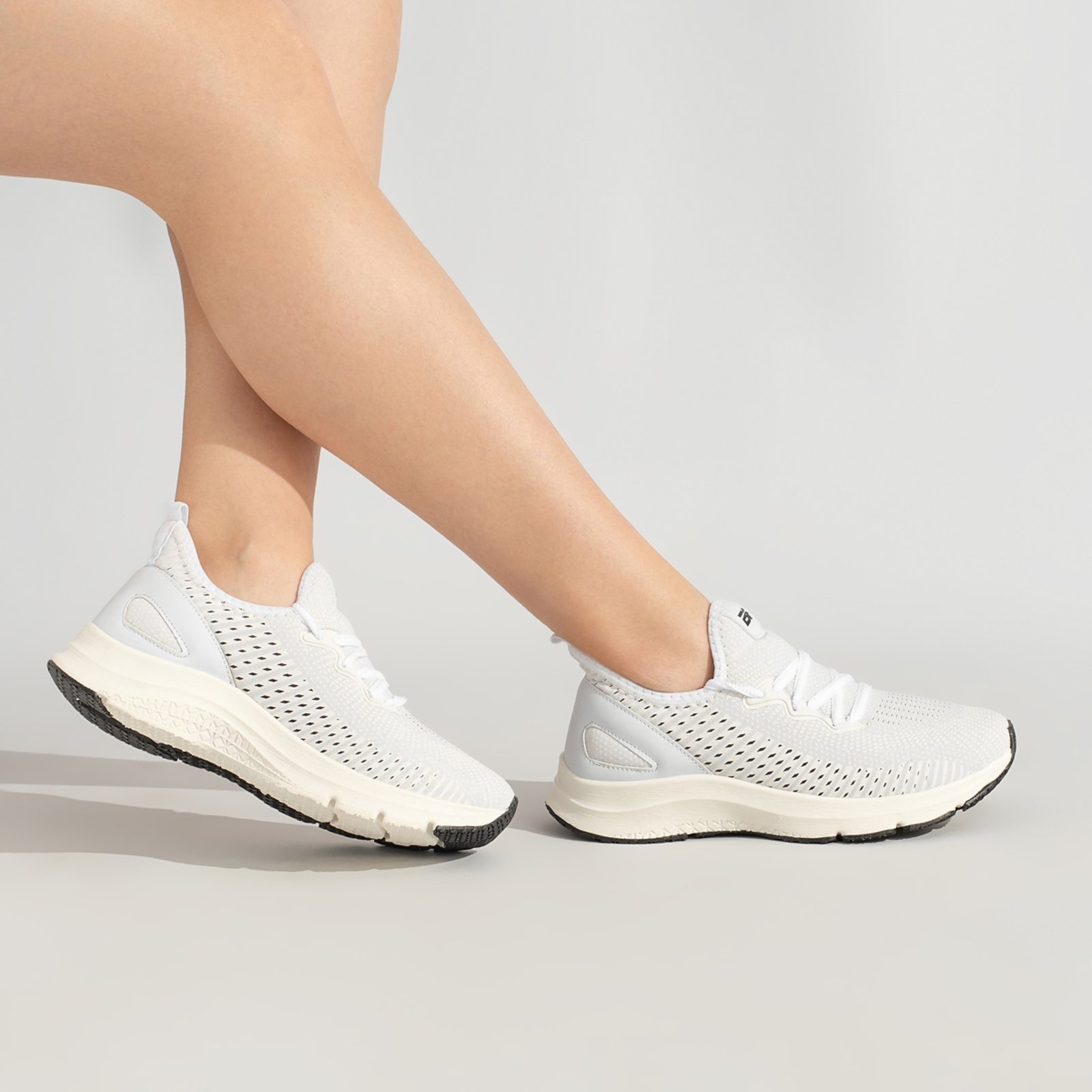 Tênis Academia Feminino Esportivo Let’s Run Branco