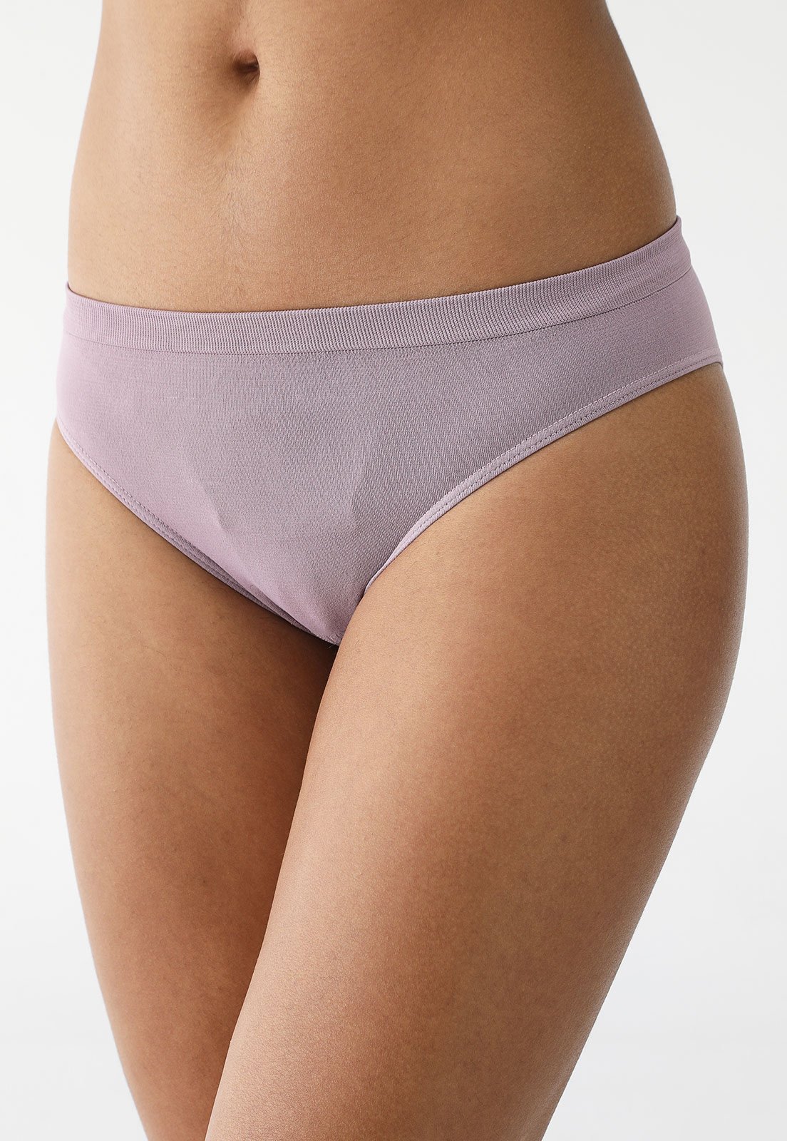 Vista 3 Kit 12pçs Calcinha Trifil Biquíni Lisa Lilás roxo TRIFIL roxo