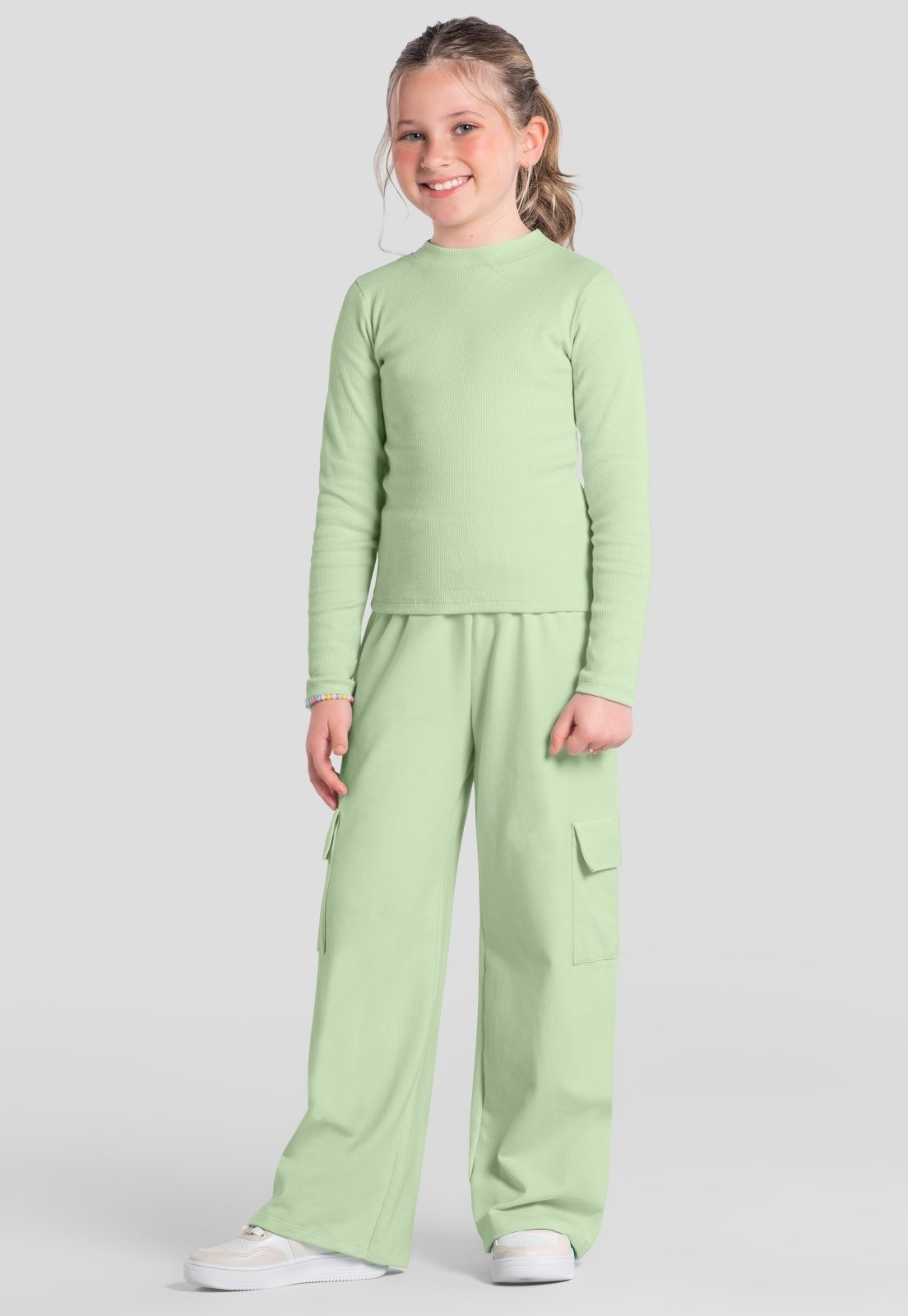 Infantil - Blusa menina de ribana Brandili