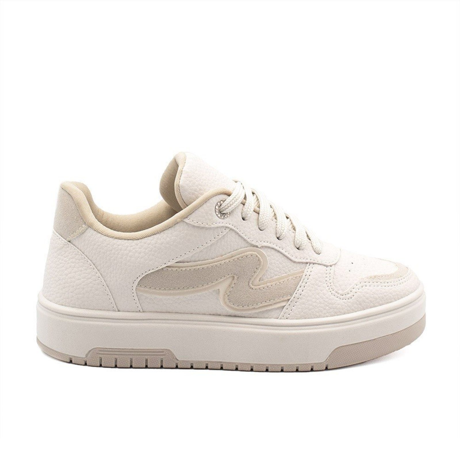 Tênis Zatta Sola Alta Casual Charlene Off White - BRANCO | #FFFFFF