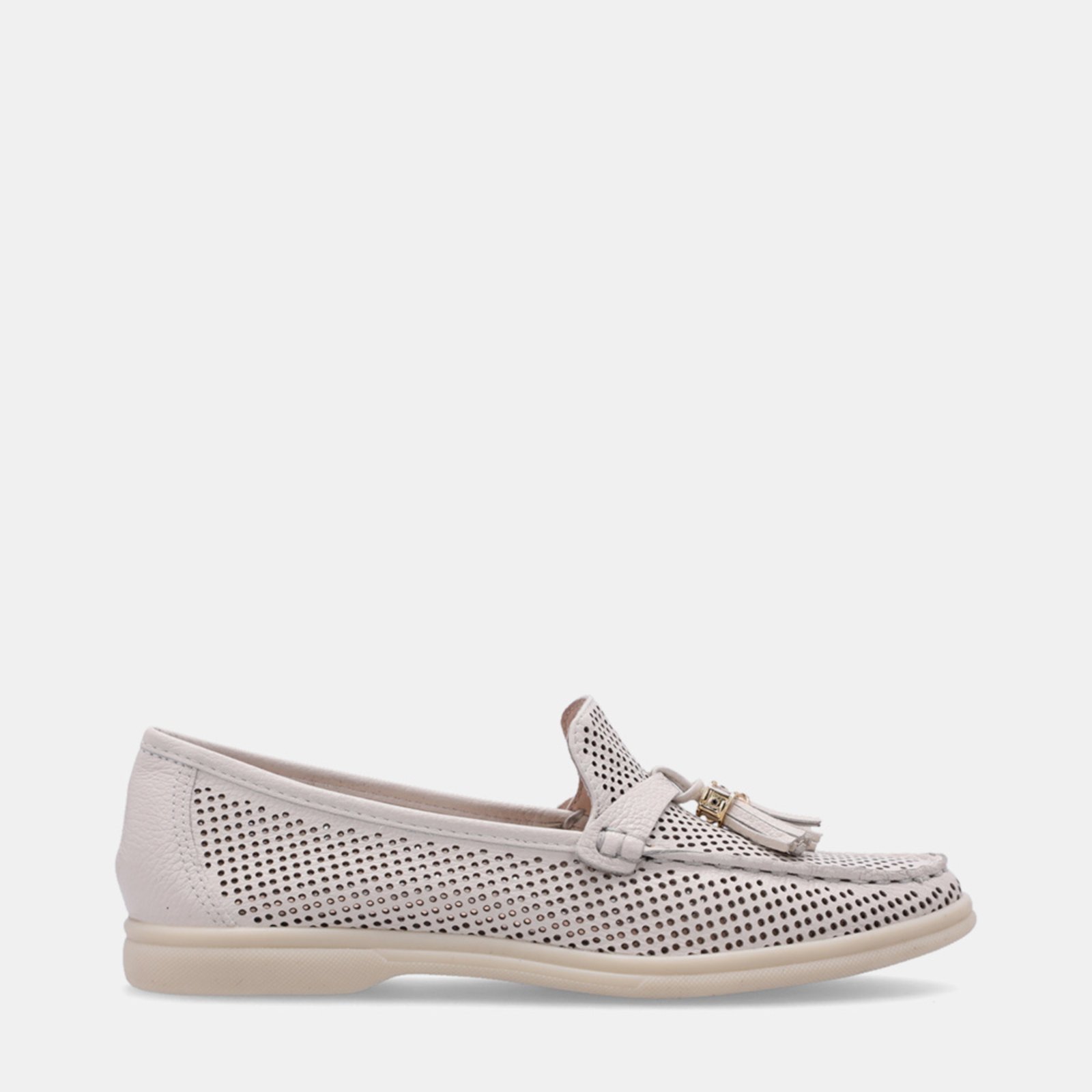 Mocassim Couro Luz da Lua – 60590002 Luz Da Lua Off-white