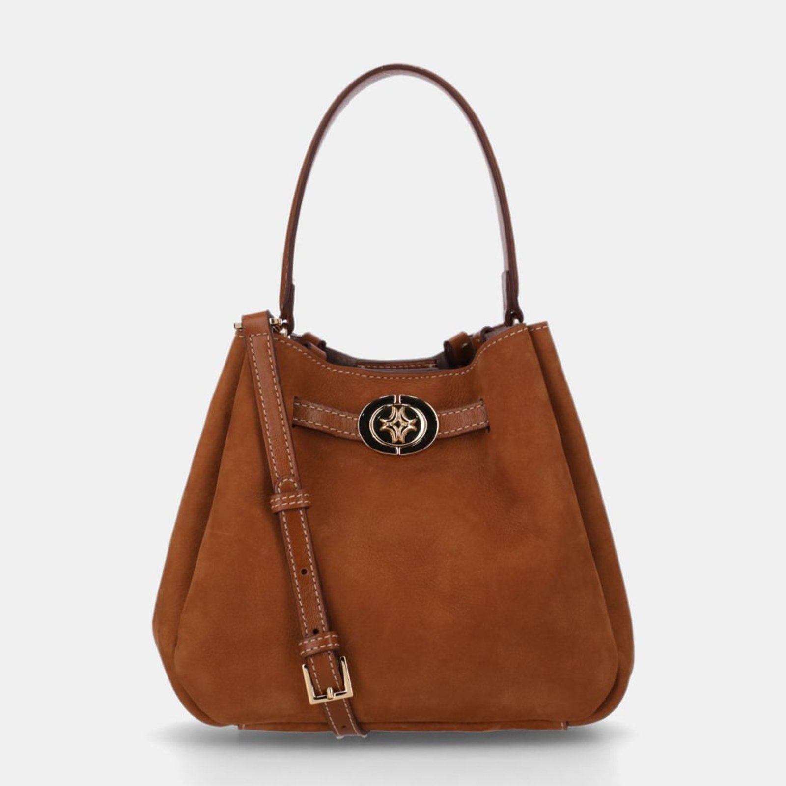 Bolsa Bucket Média Bison Caramelo - 2000826 Luz da Lua