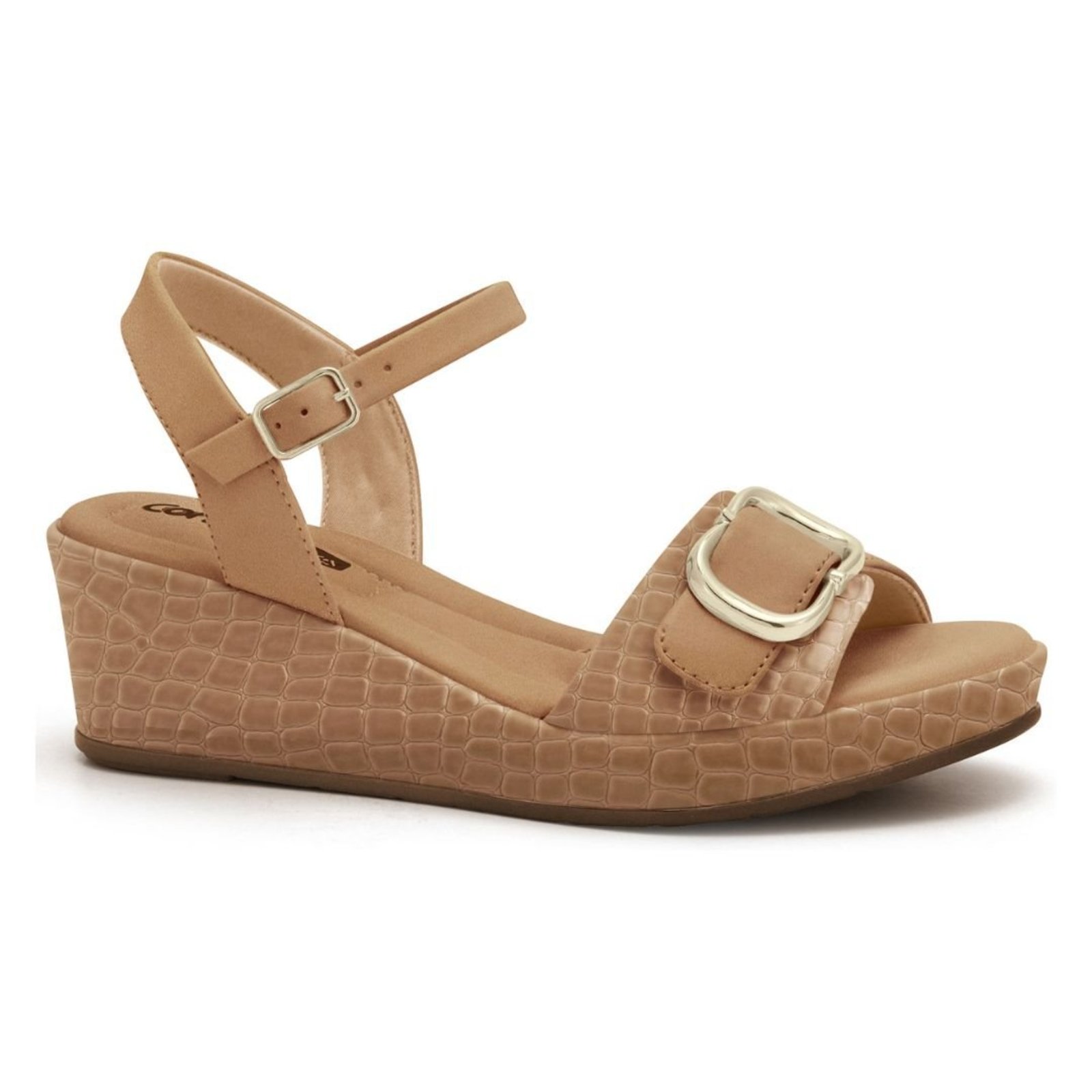 Sandália Feminina Anabela Comfortflex 2653404 - Damasco