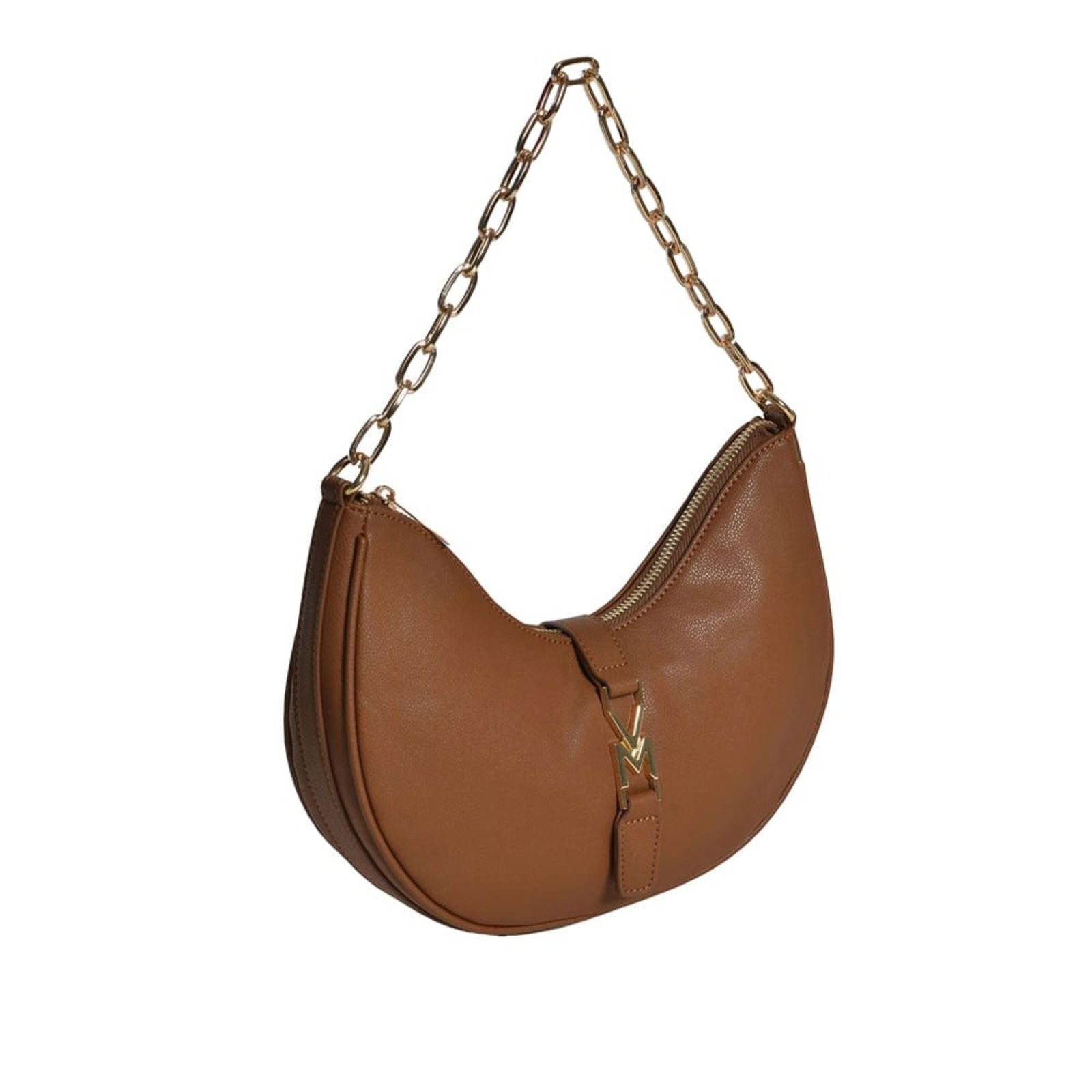 Vista 3 Bolsa Feminina Via Marte Shoulder Pequena Floater caramelo VIA MARTE caramelo