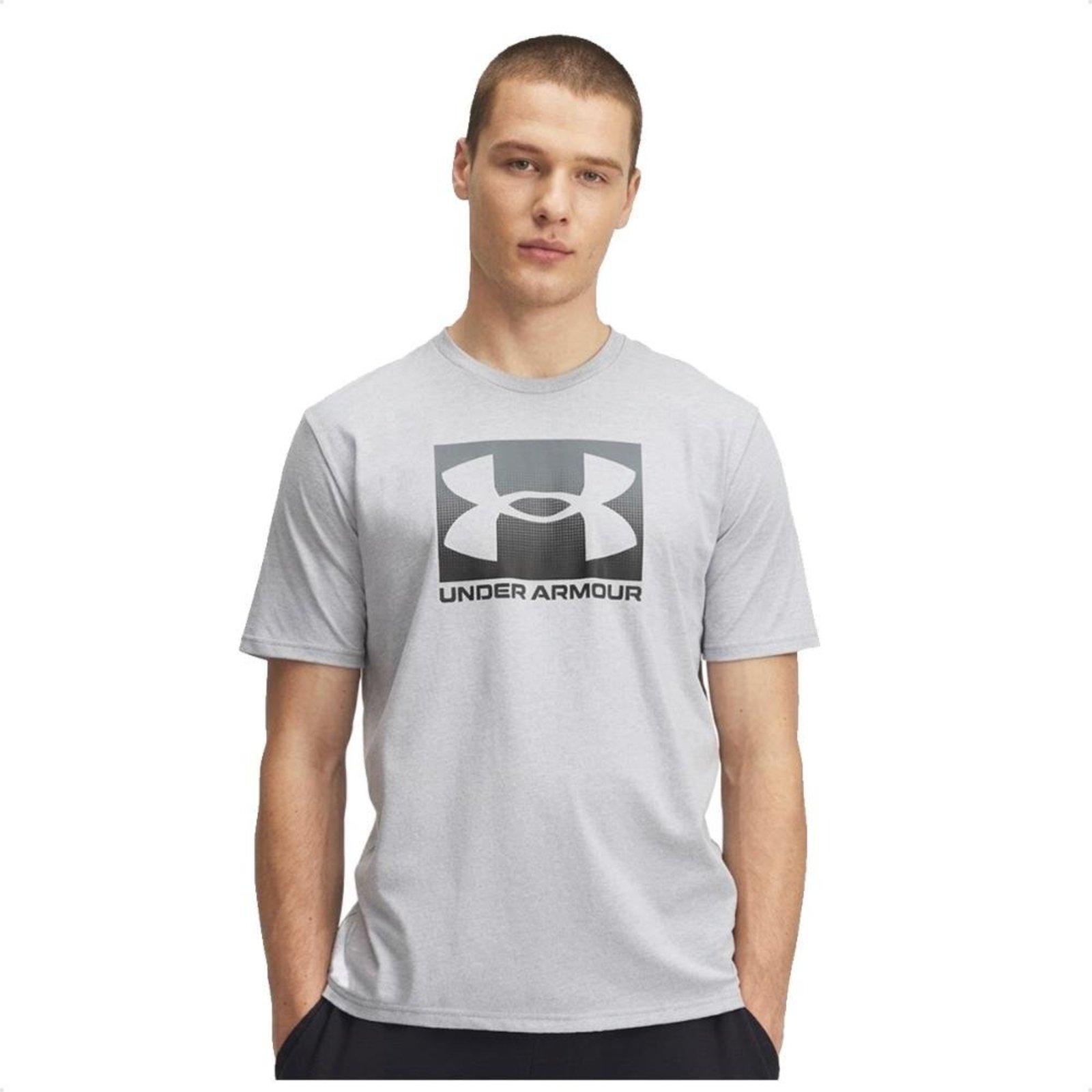 Camiseta Under Armour Boxed Sports Masculina Cinza