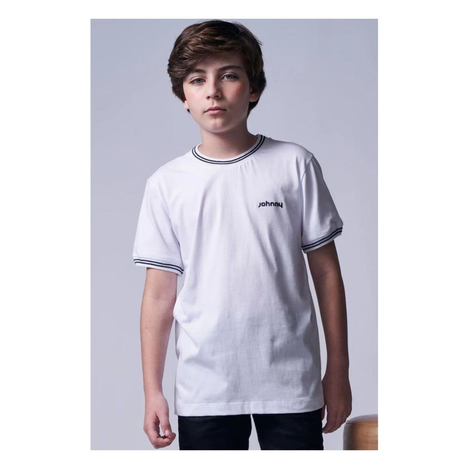 Infantil - Camiseta Manga Curta Johnny Fox Branco 10 Branco