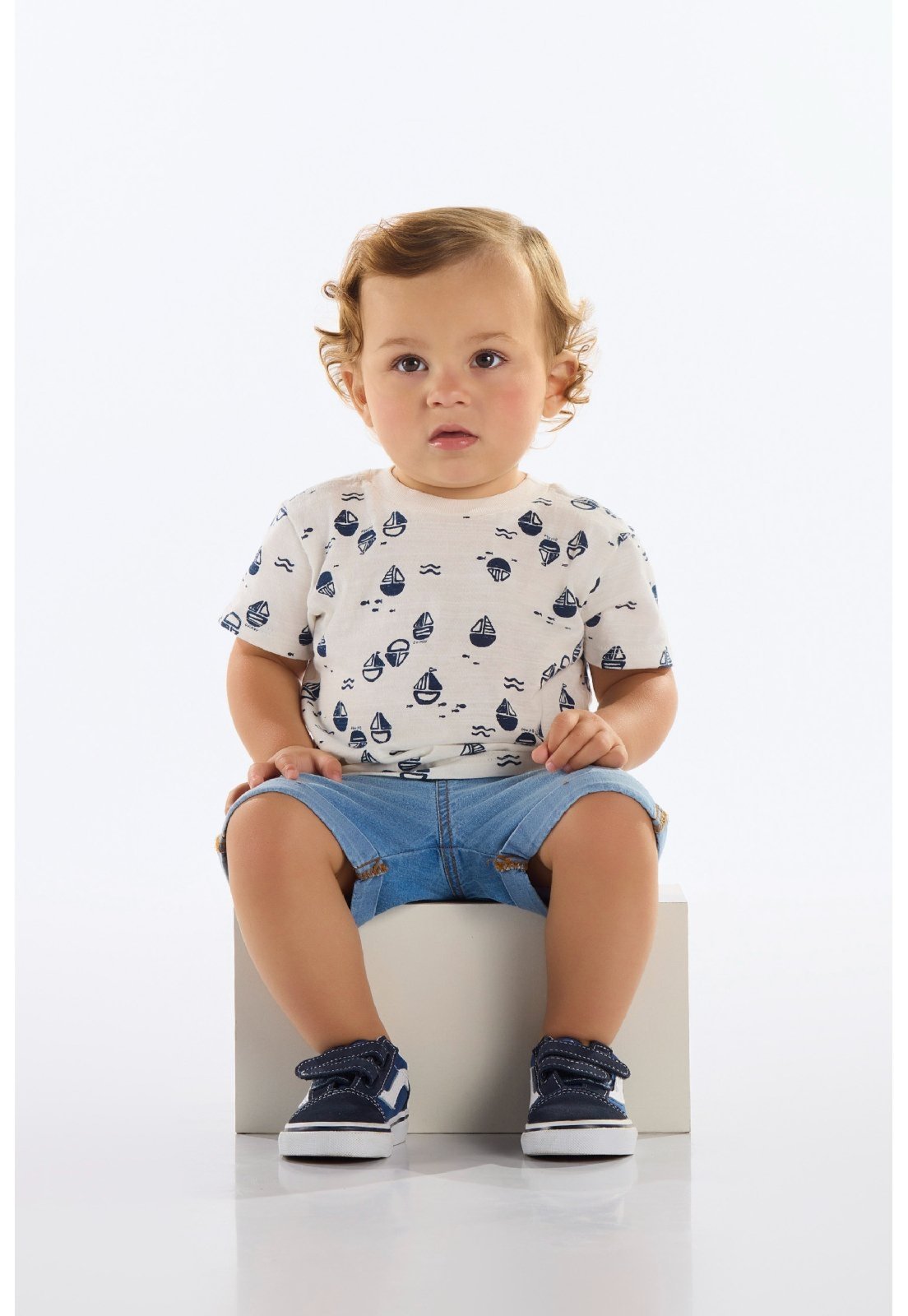 Infantil – Camiseta para Menino Quimby Bege