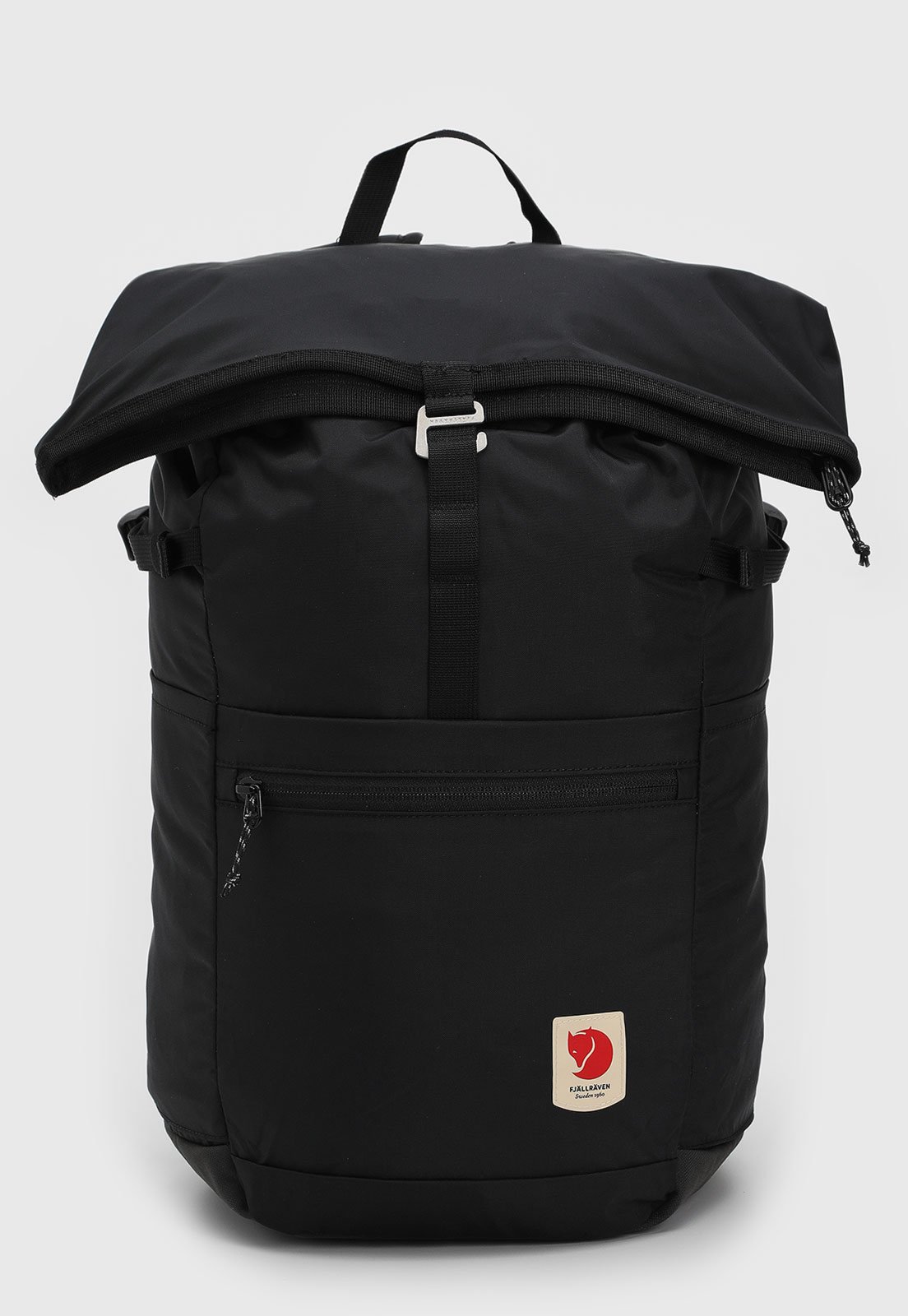 Vista 2 Mochila costas Unissex Kånken High Coast Foldsack 24 Preta Fjällräven preto Fjällräven preto