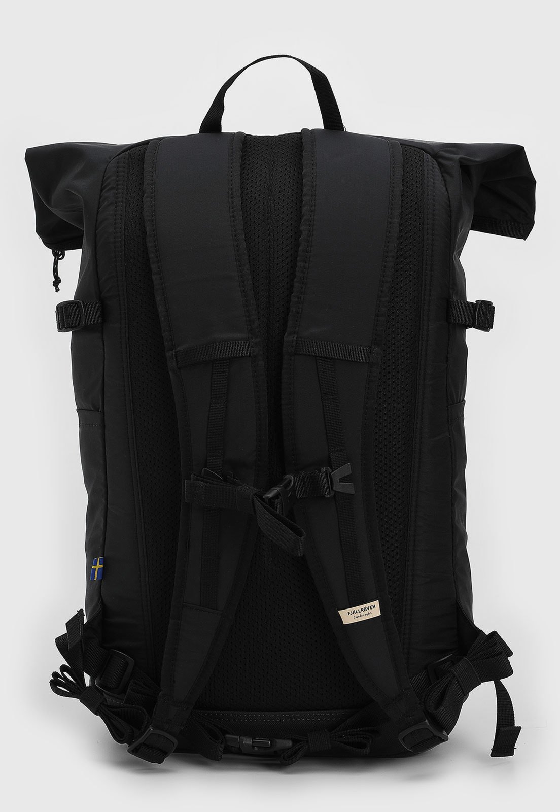 Vista 3 Mochila costas Unissex Kånken High Coast Foldsack 24 Preta Fjällräven preto Fjällräven preto