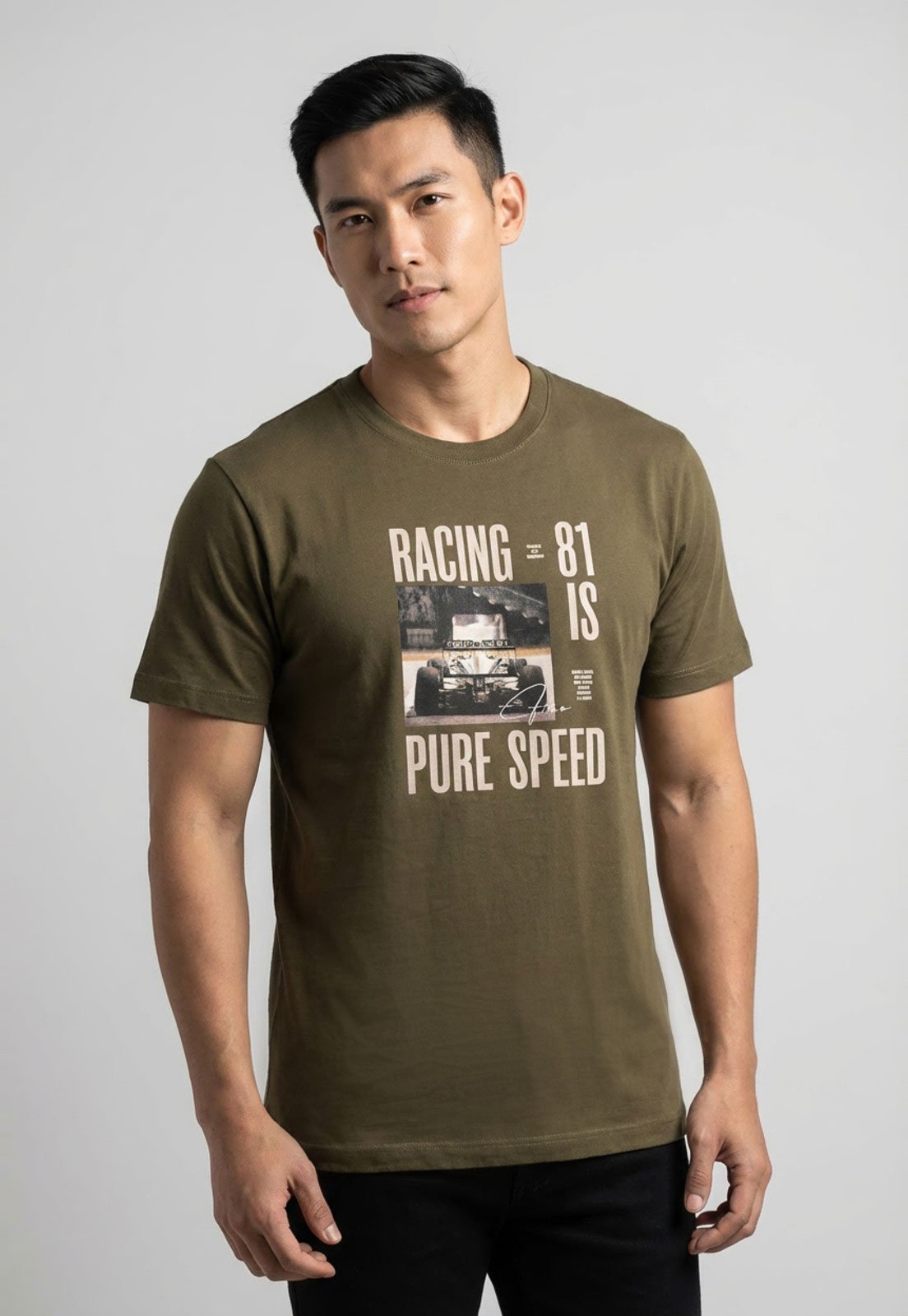 Camiseta Masculina Forum Estampa Racing Verde