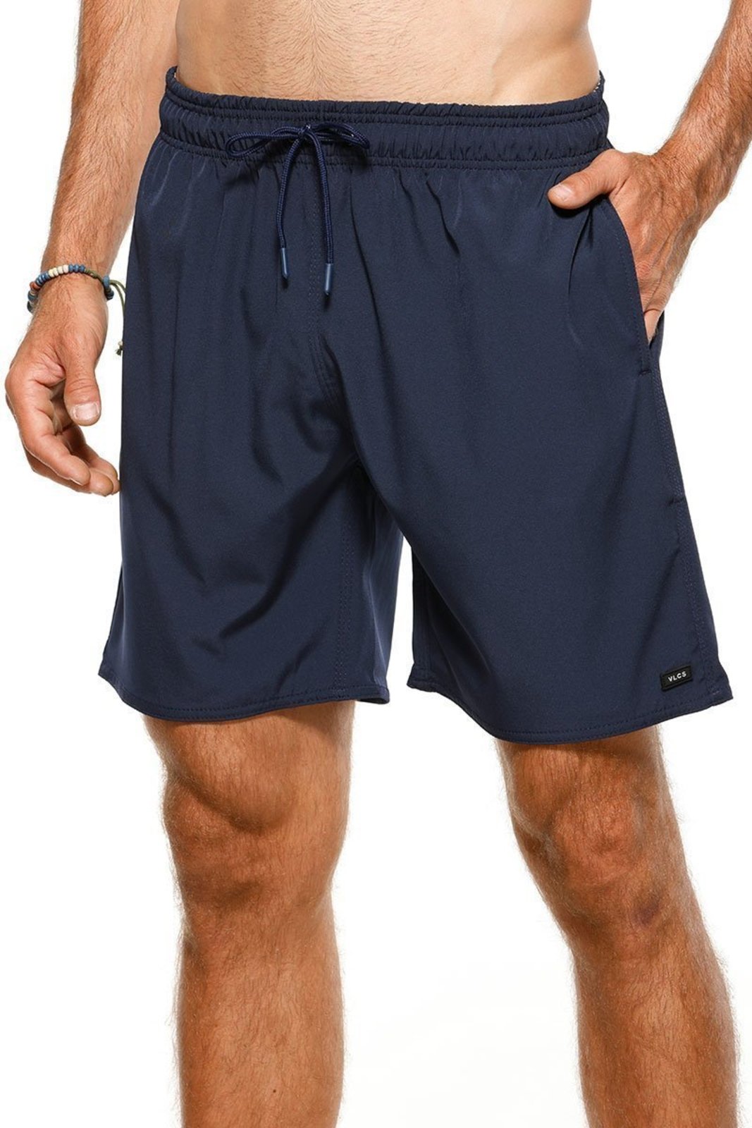 Bermuda Masculina Tactel Elastico Marinho VLCS