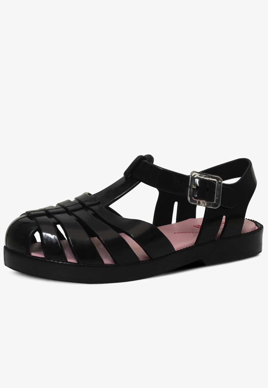 Vista 3 Infantil - Kit Bolsa e Sandália Feminina Pópidi Menina preto Pópidí preto
