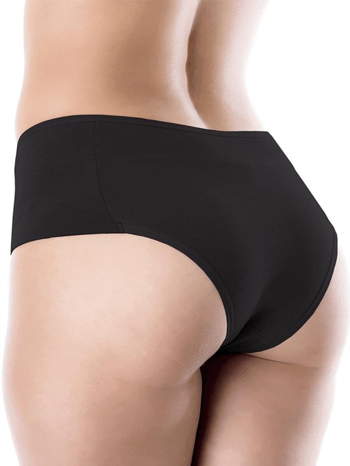 Vista 3 Calcinha Alta Love Secret 86504 preto Love Secret preto