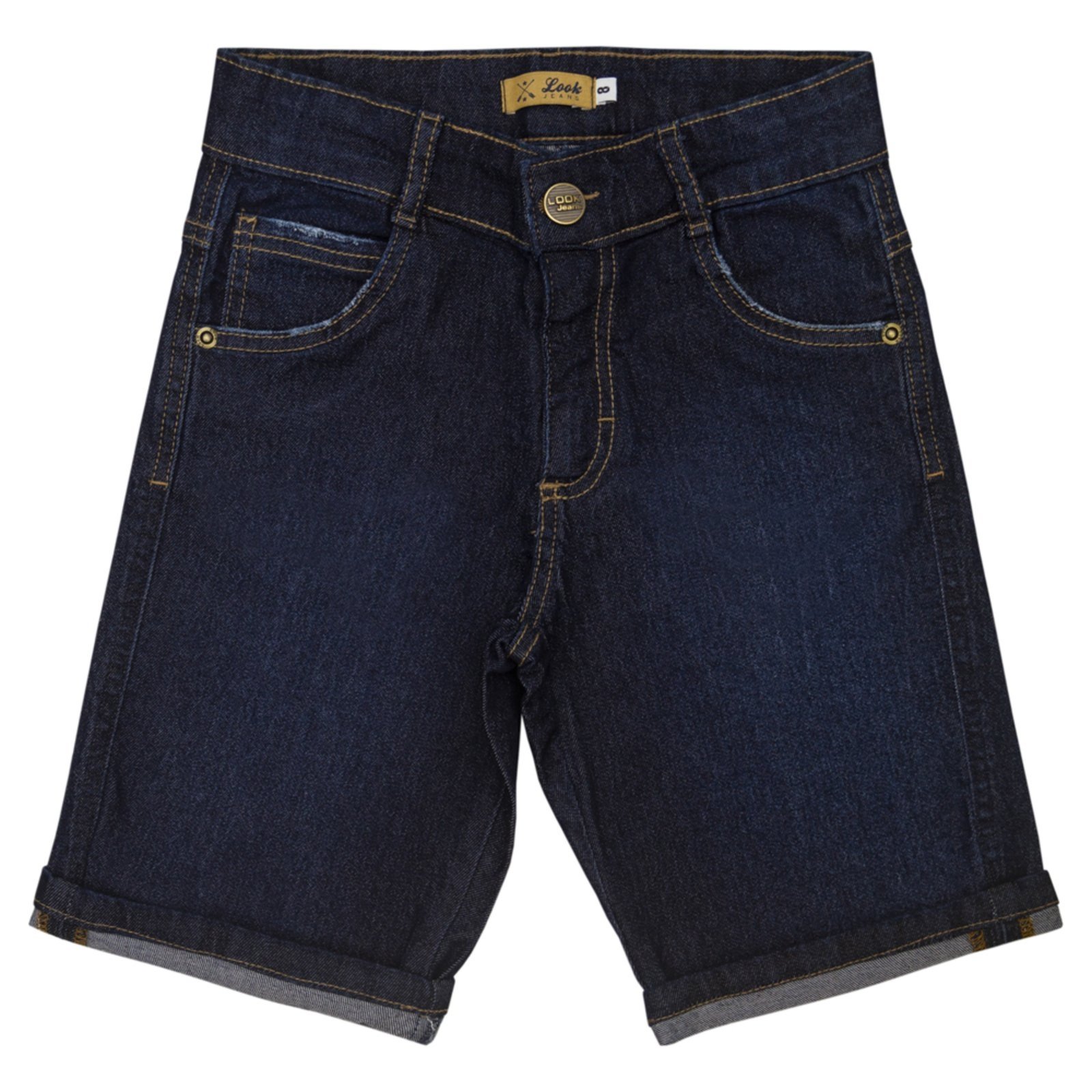 Infantil – Bermuda Juvenil Look Jeans Tradicional Jeans