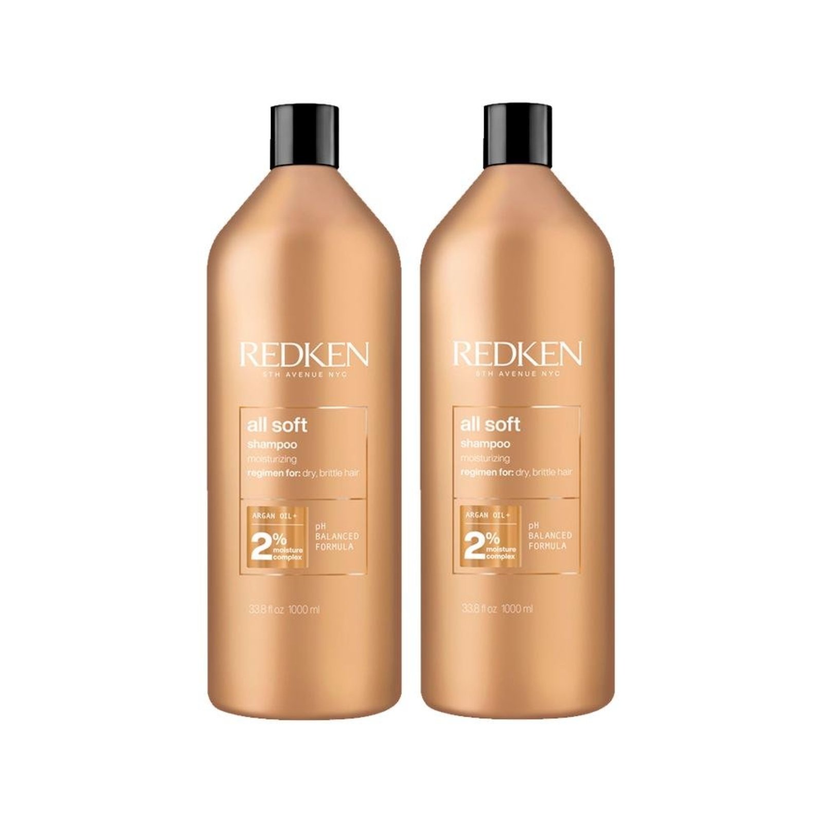 Kit Redken All Soft - Shampoo 1000ml - 2 Unidades