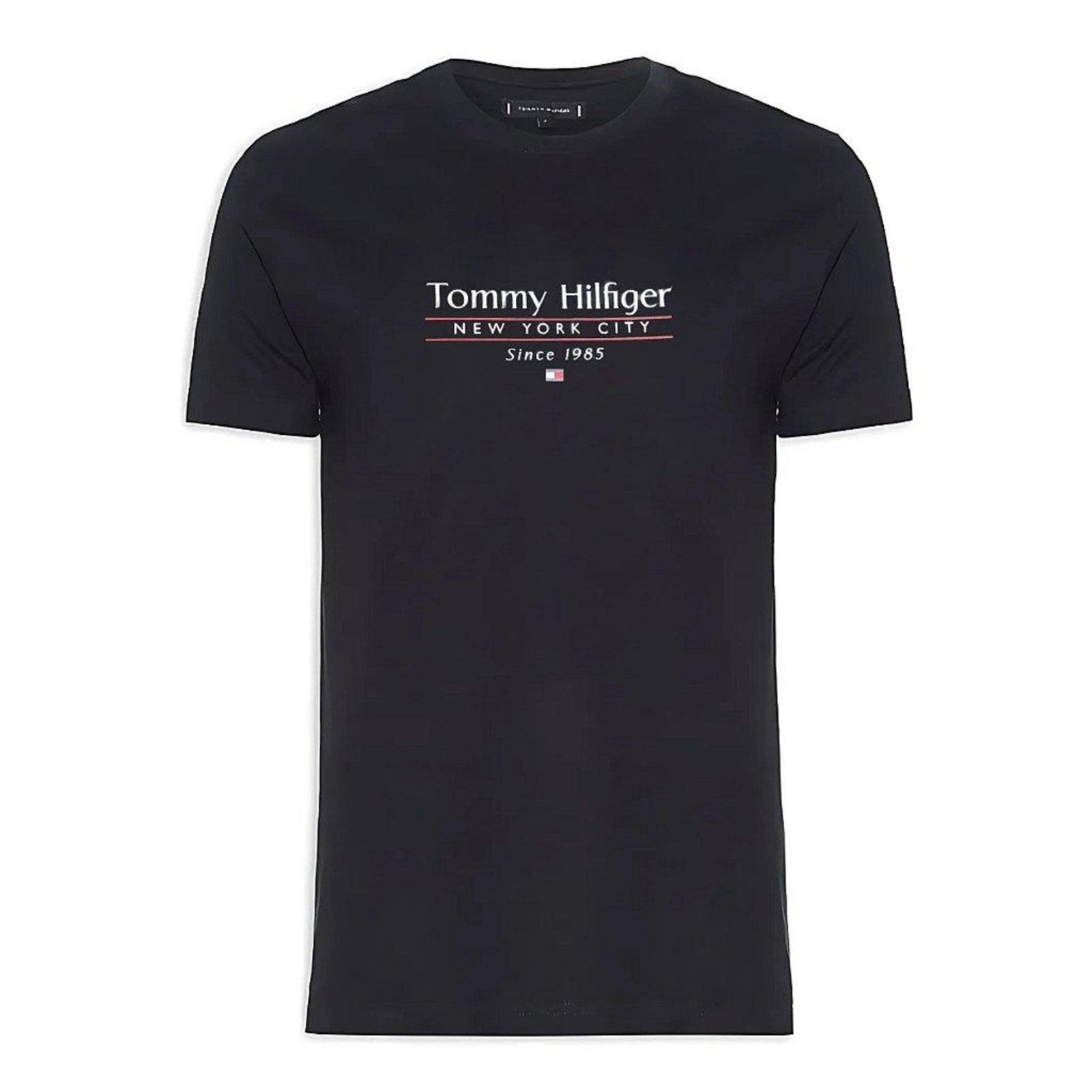 Vista 2 Camiseta Tommy Hilfiger Center Stack Tee azul marinho Tommy Hilfiger azul marinho