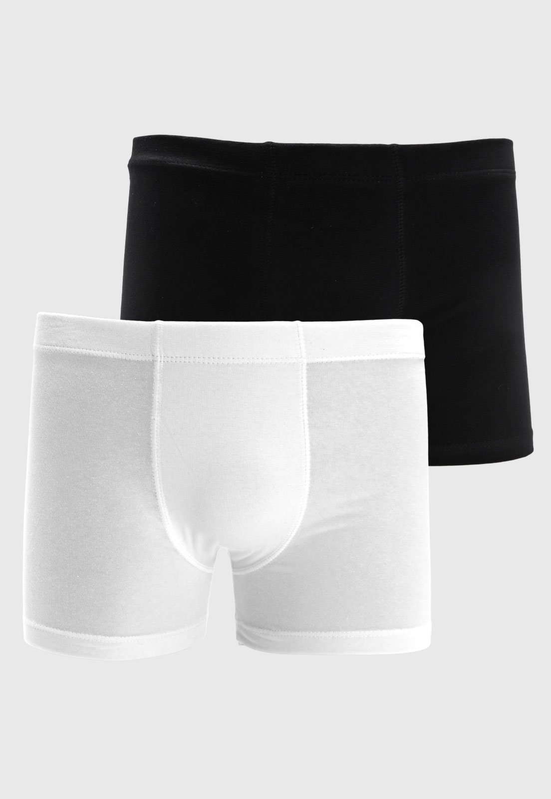 Kit Cueca Boxer Masculina Hering Algodão Preto Branco