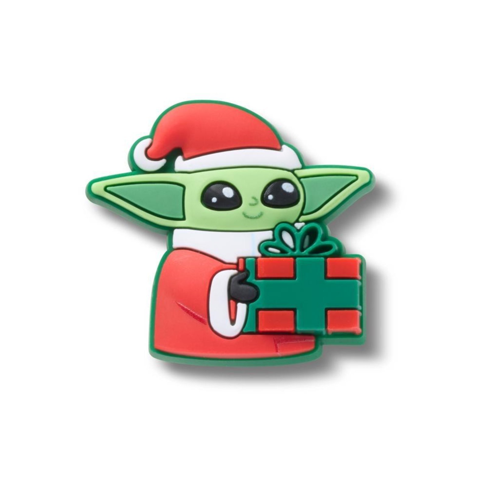 Vista 2 Infantil - Jibbitz™ Grogu de Chapeu de Papai Noel UNICO Crocs branco