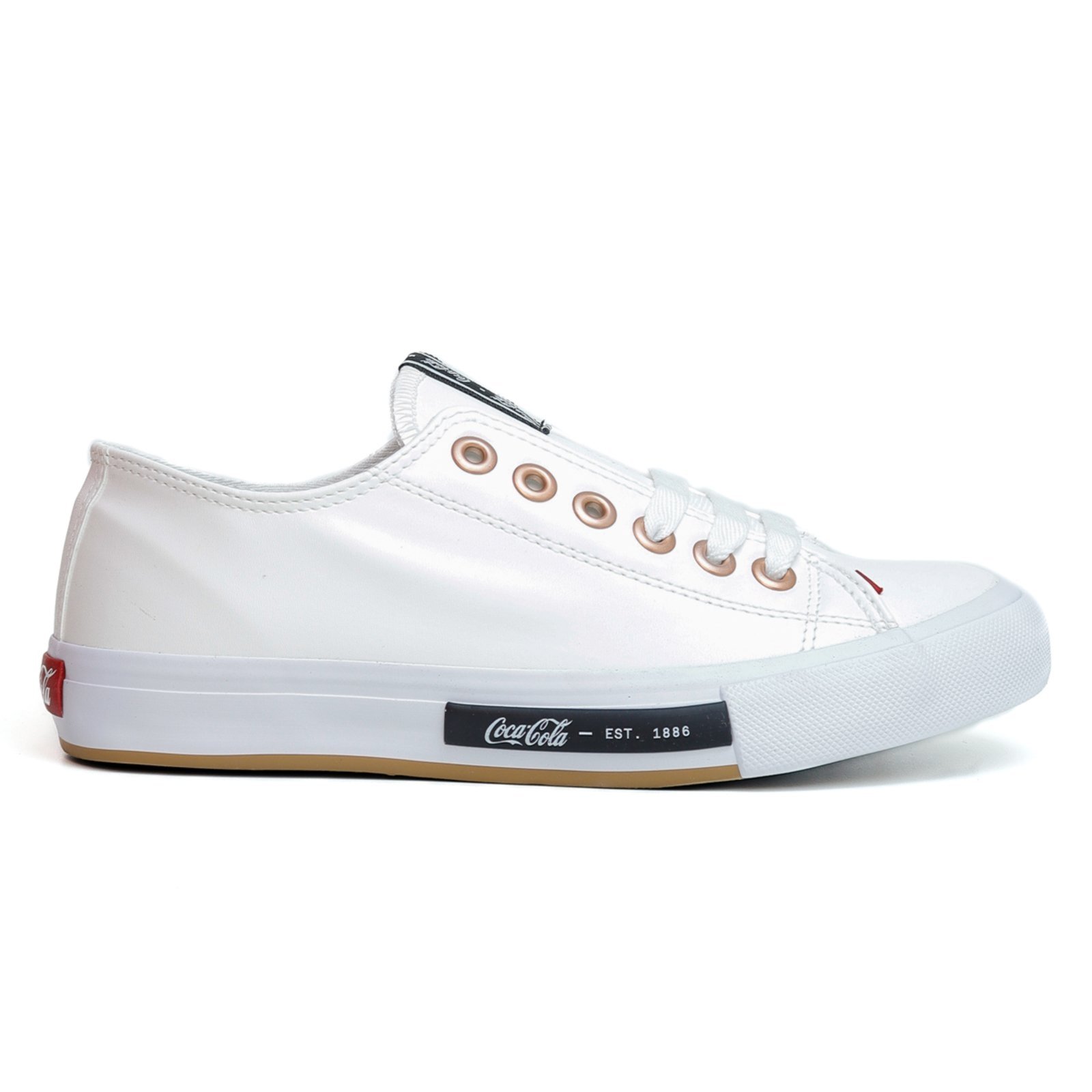 Tênis Coca Cola Daytona Town Feminino – Branco/Cobre