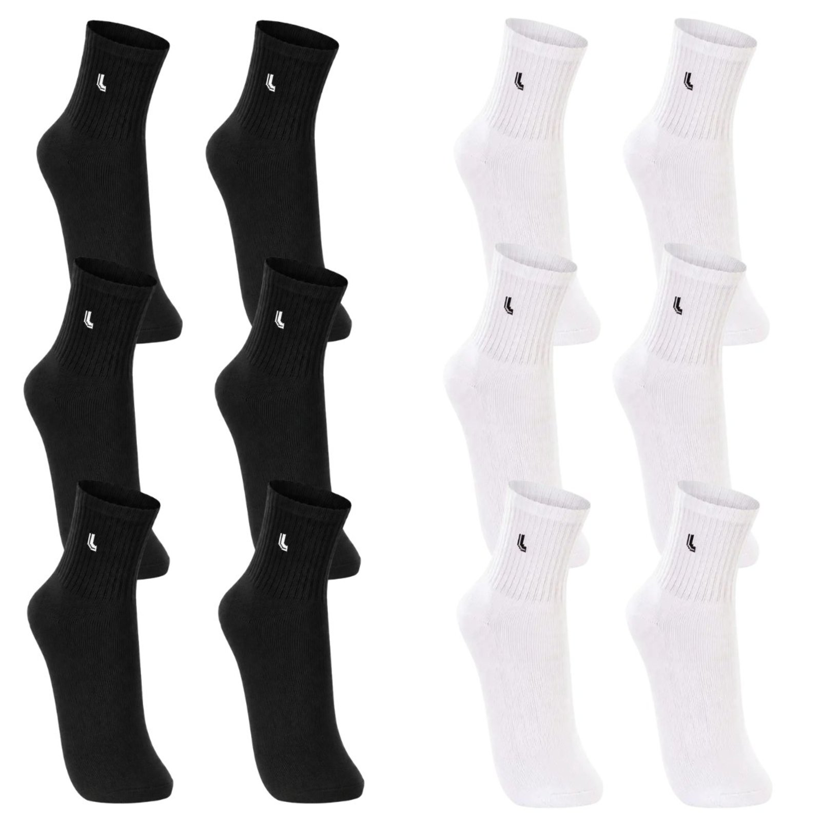 Kit 6 Pares Meias Lupo Masculinas Cano Curto e Invisível Confortáveis