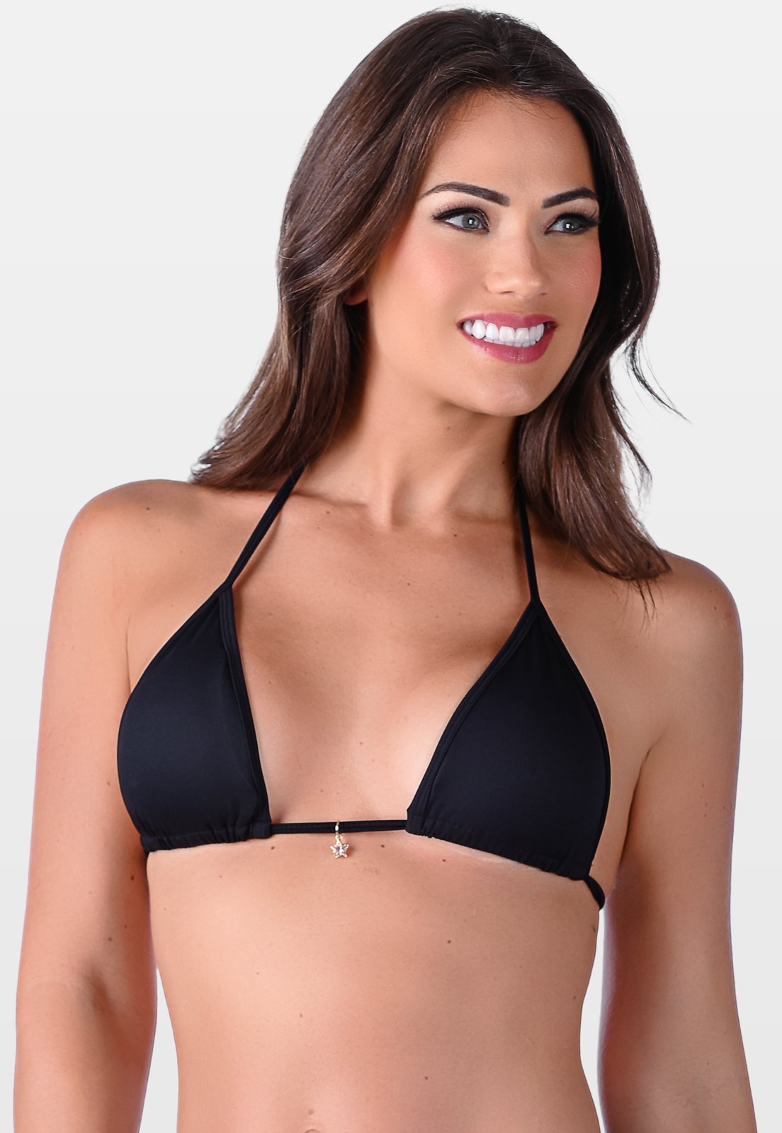 Top Summer Soul Cortininha Com Bojo Removível Preto