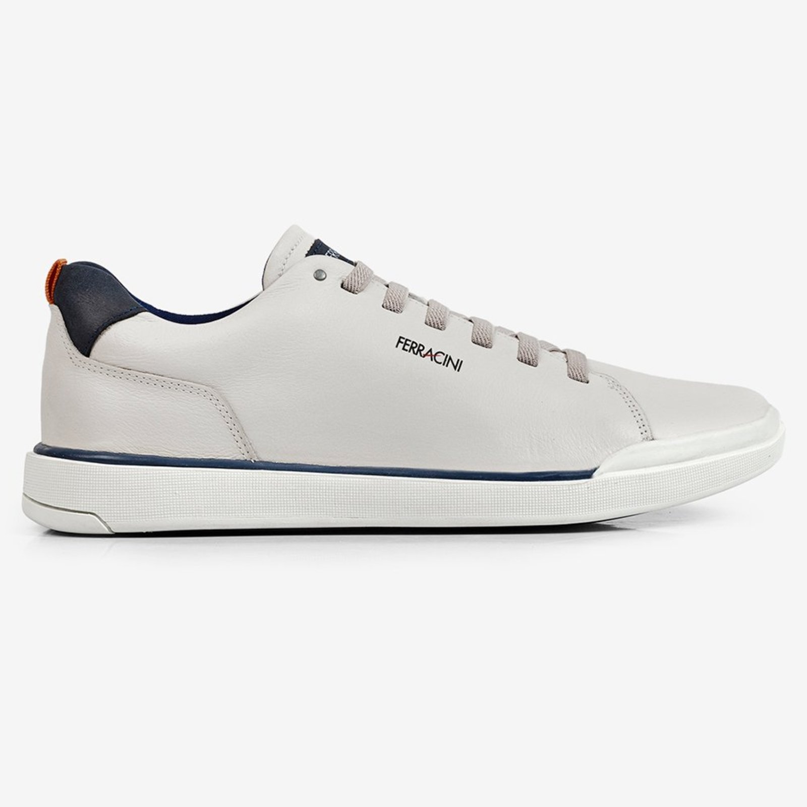 Sapatênis Couro Ferracini Star 1065-617A Branco Masculino